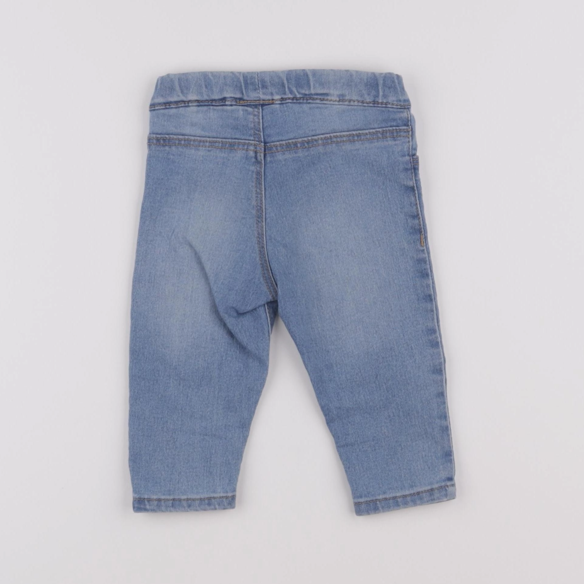 H&M - jegging bleu - 6/9 mois
