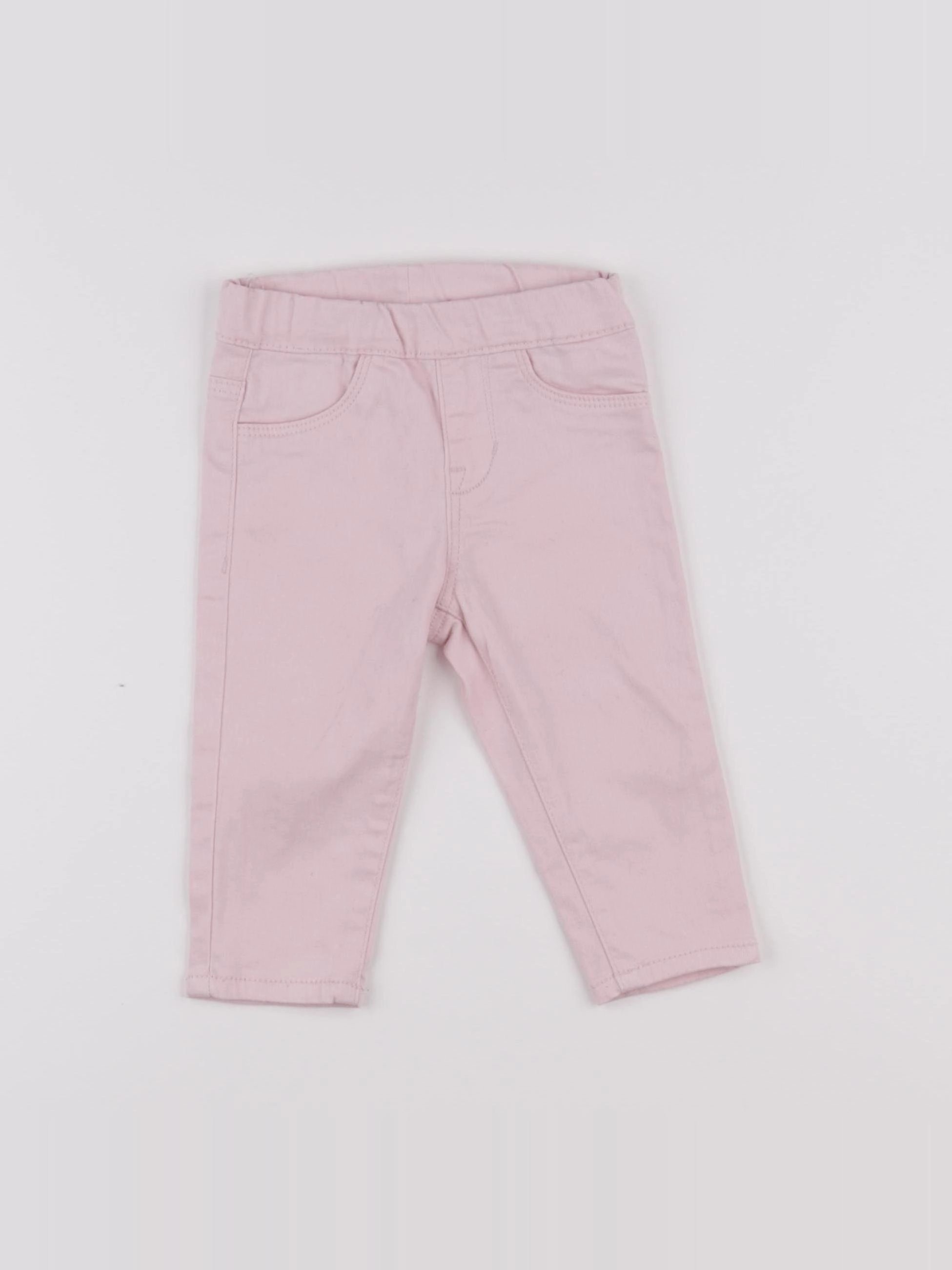 H&M - jegging rose - 6/9 mois
