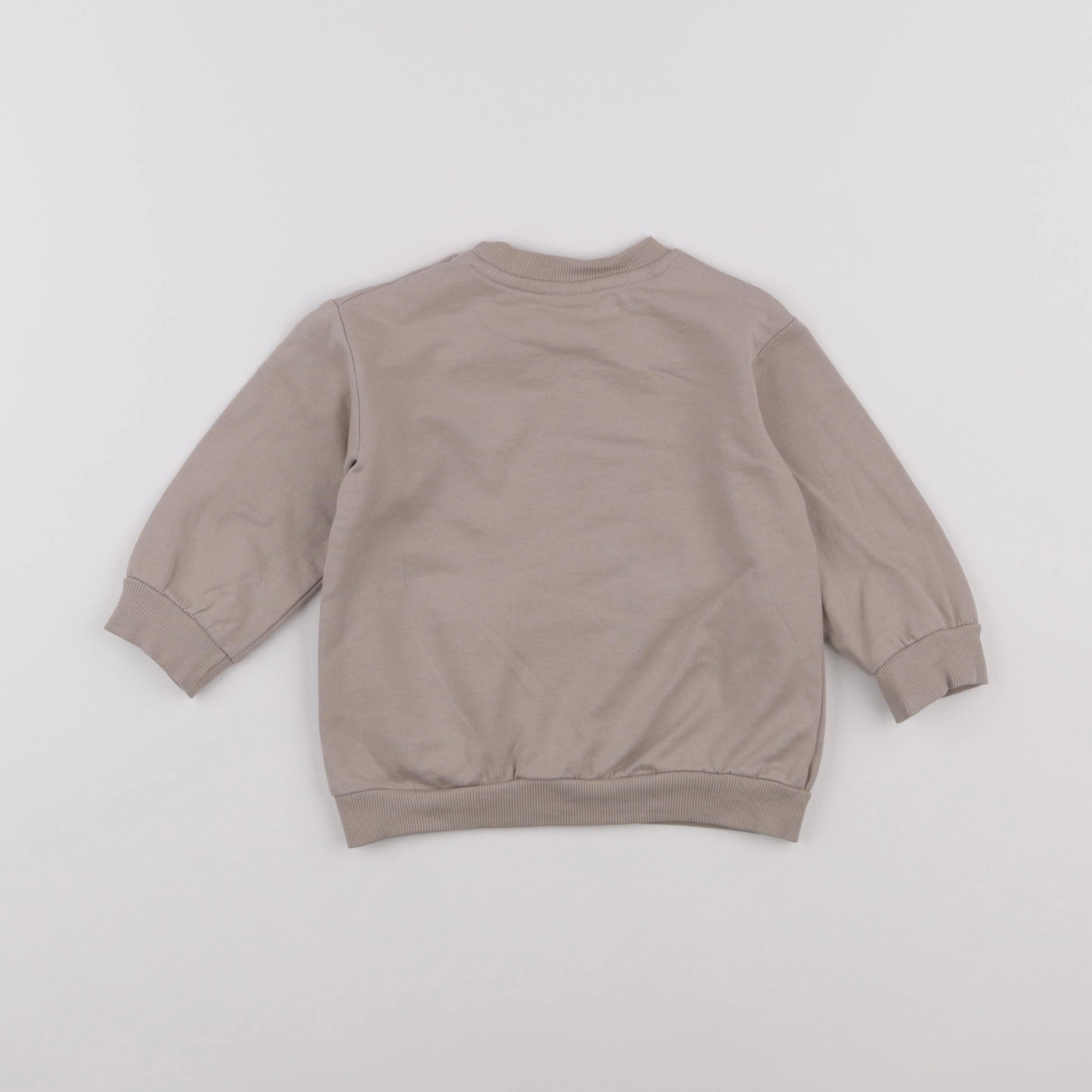 H&M - sweat marron - 6/9 mois