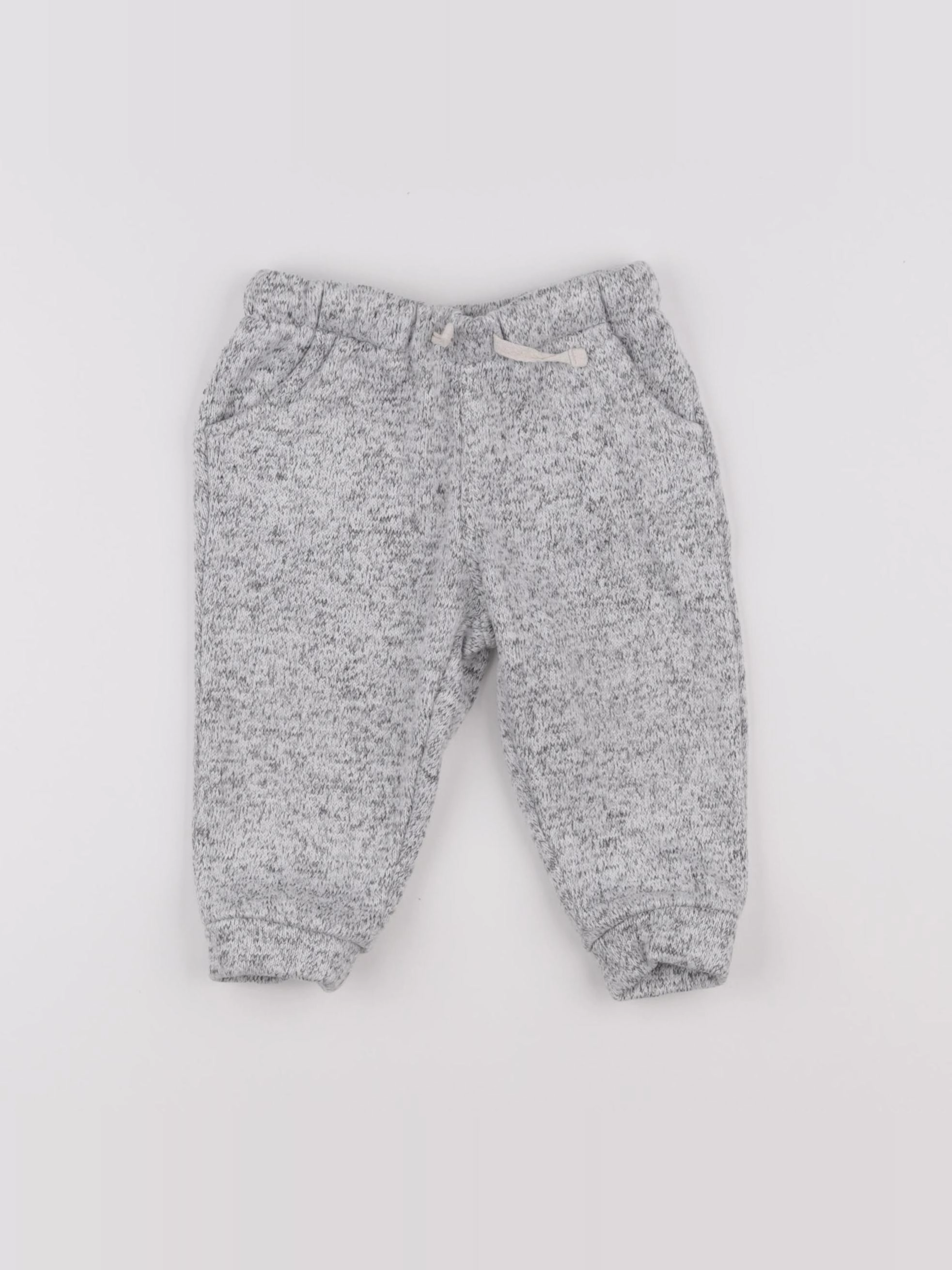 Boutchou - jogging blanc, gris - 12 mois