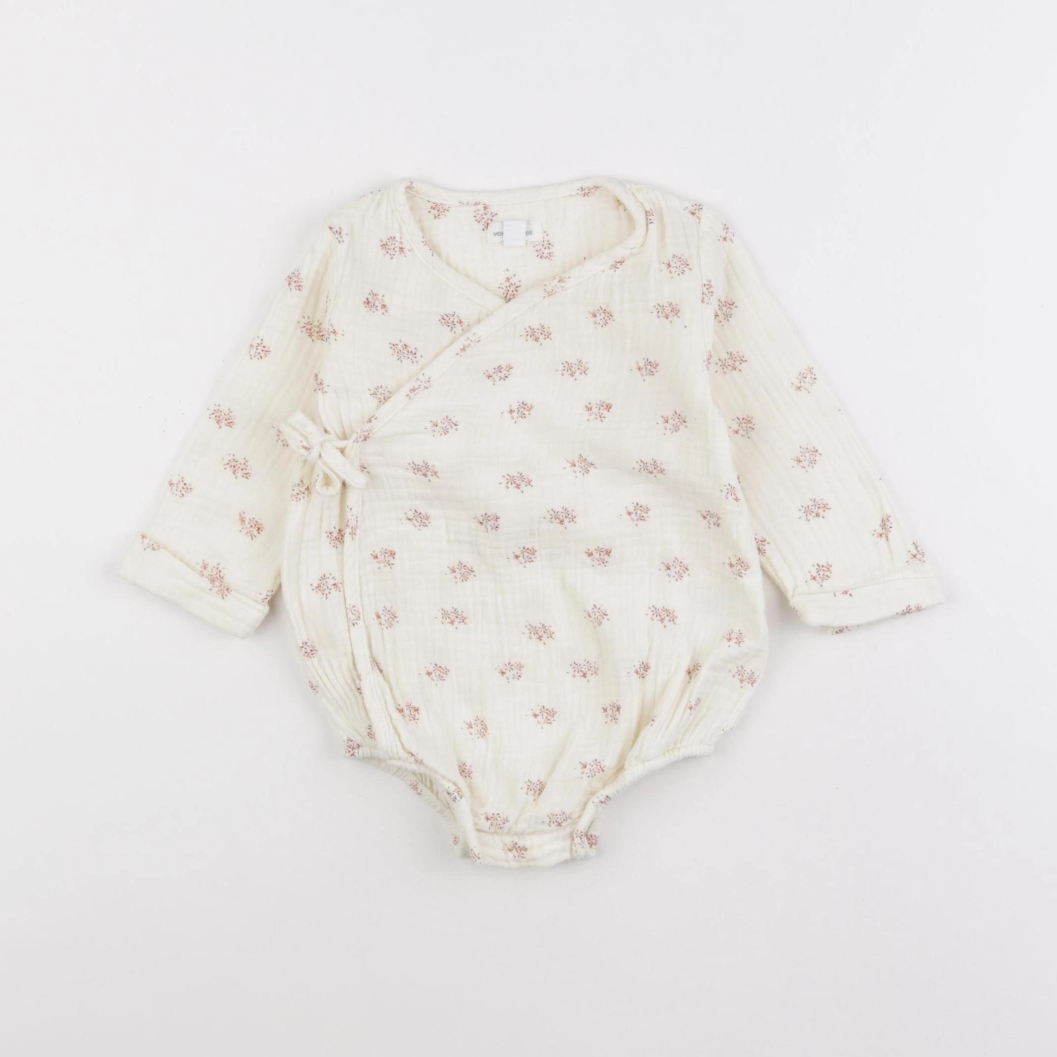 Vertbaudet - combinaison beige - 9 mois
