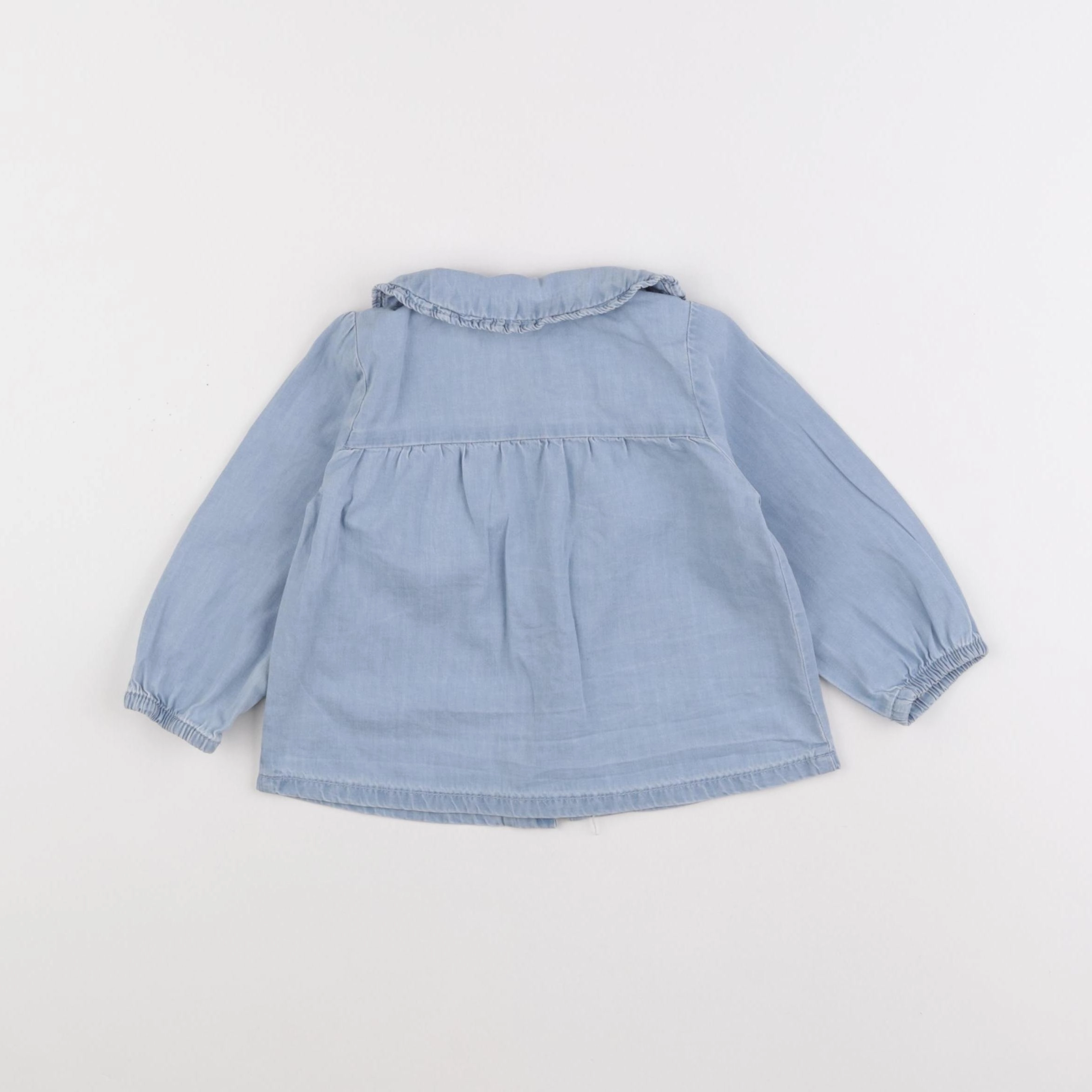 Vertbaudet - blouse bleu - 12 mois