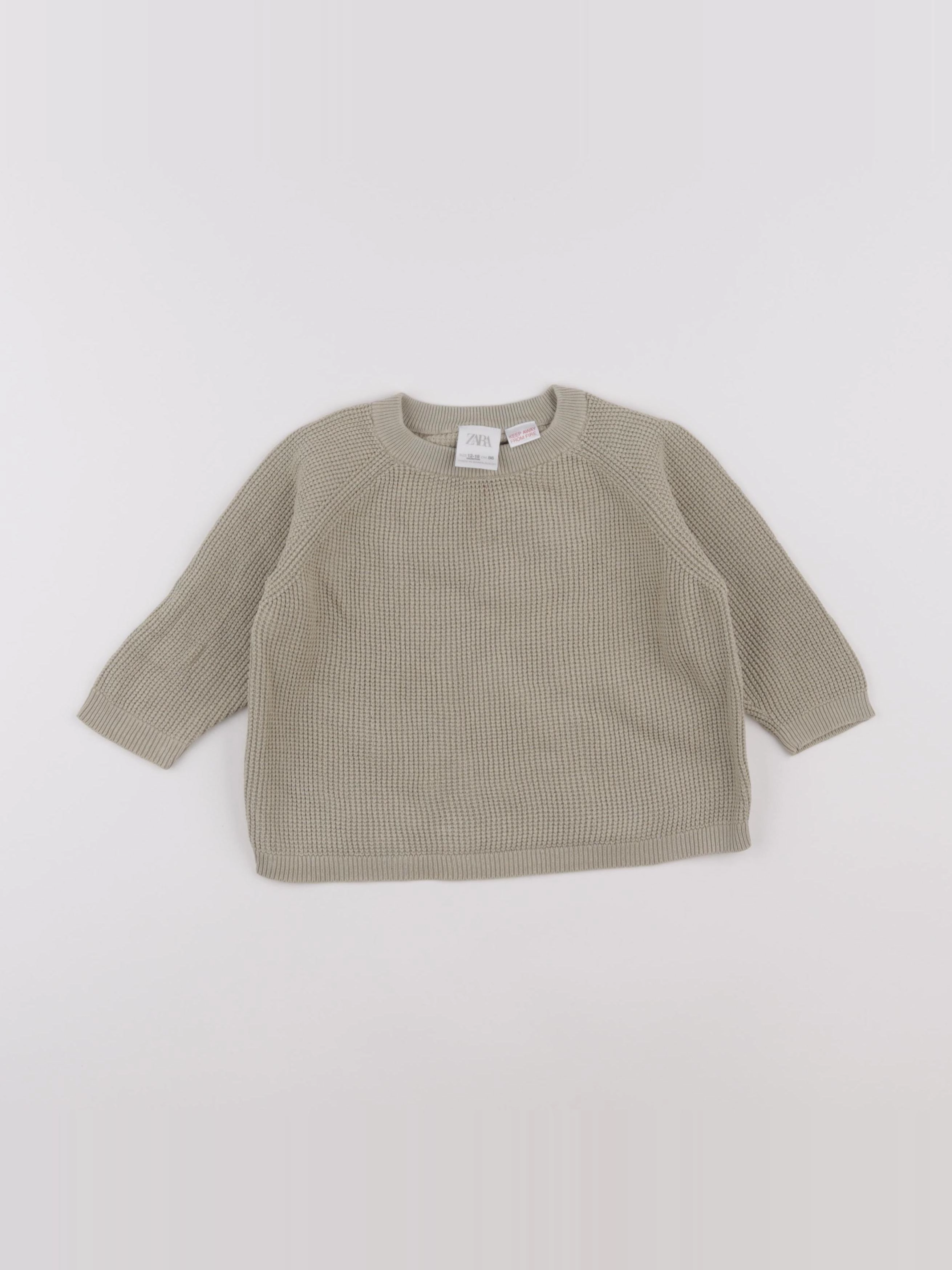 Zara - pull marron - 12/18 mois