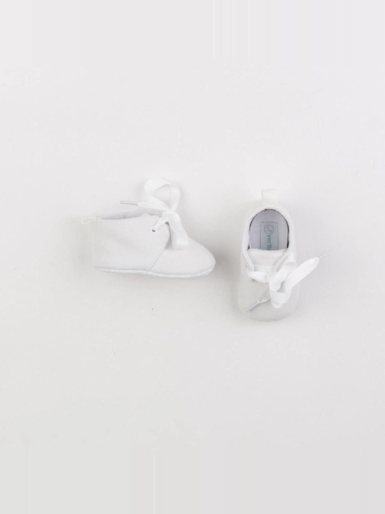 Vertbaudet - chaussons blanc - pointure 17