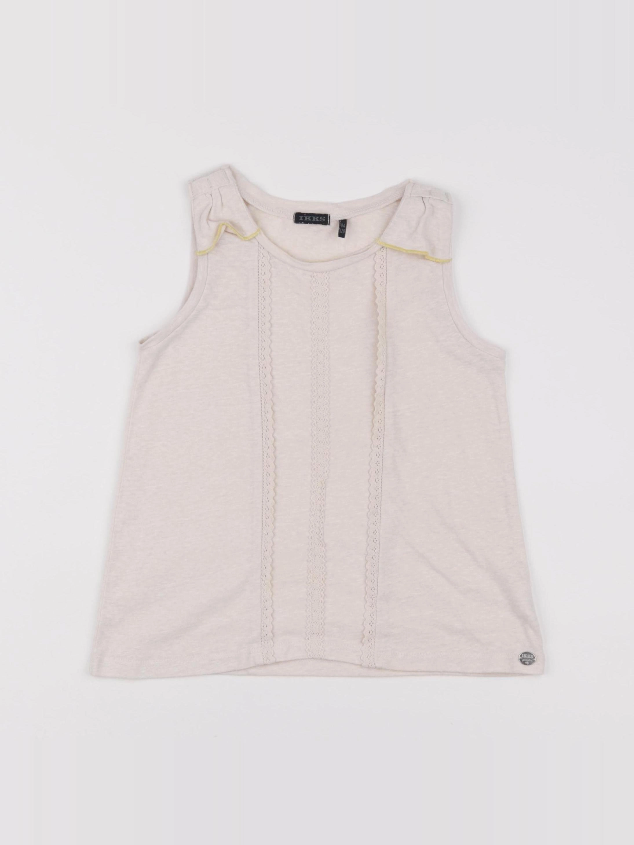 IKKS - débardeur beige - 8 ans