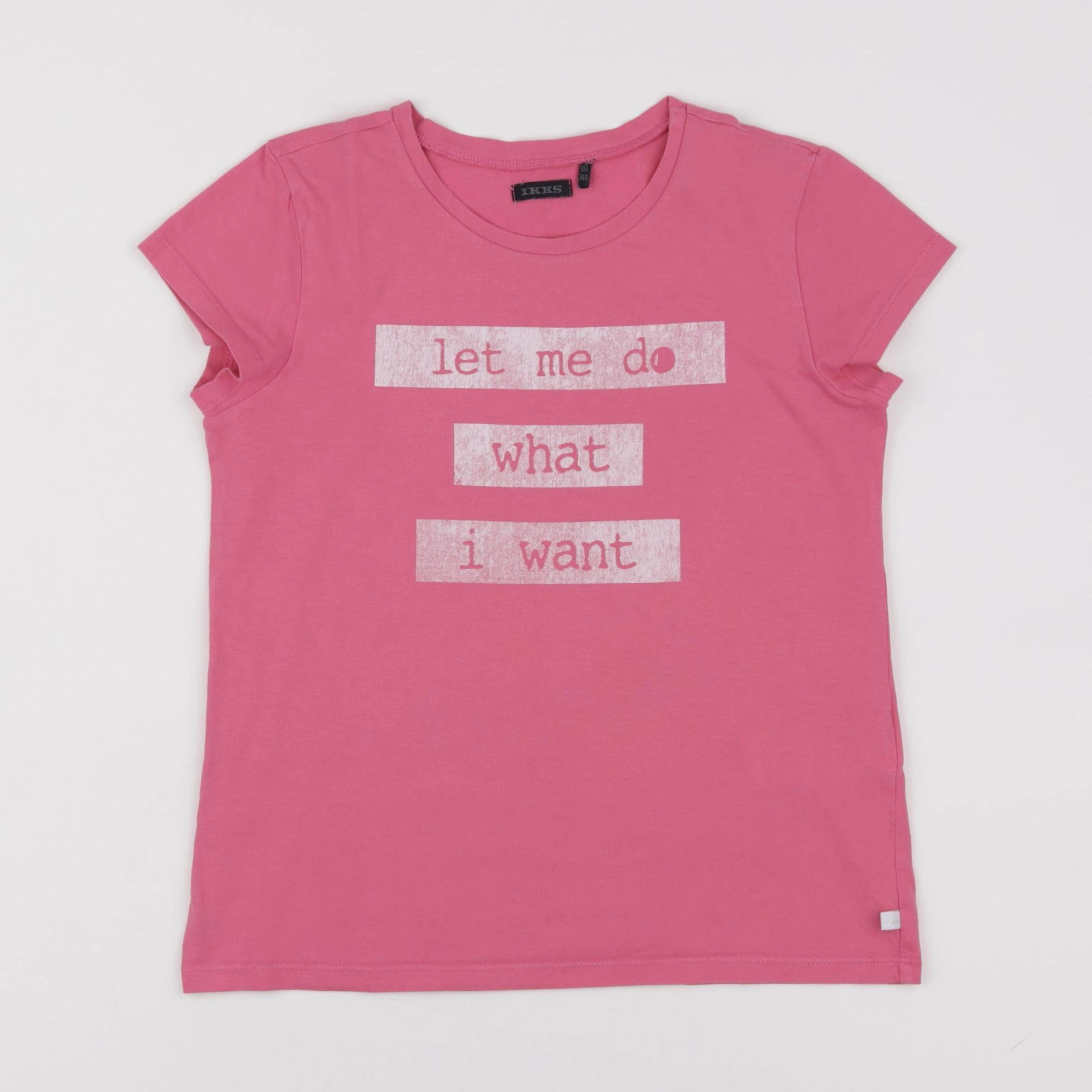 IKKS - tee-shirt rose - 10 ans