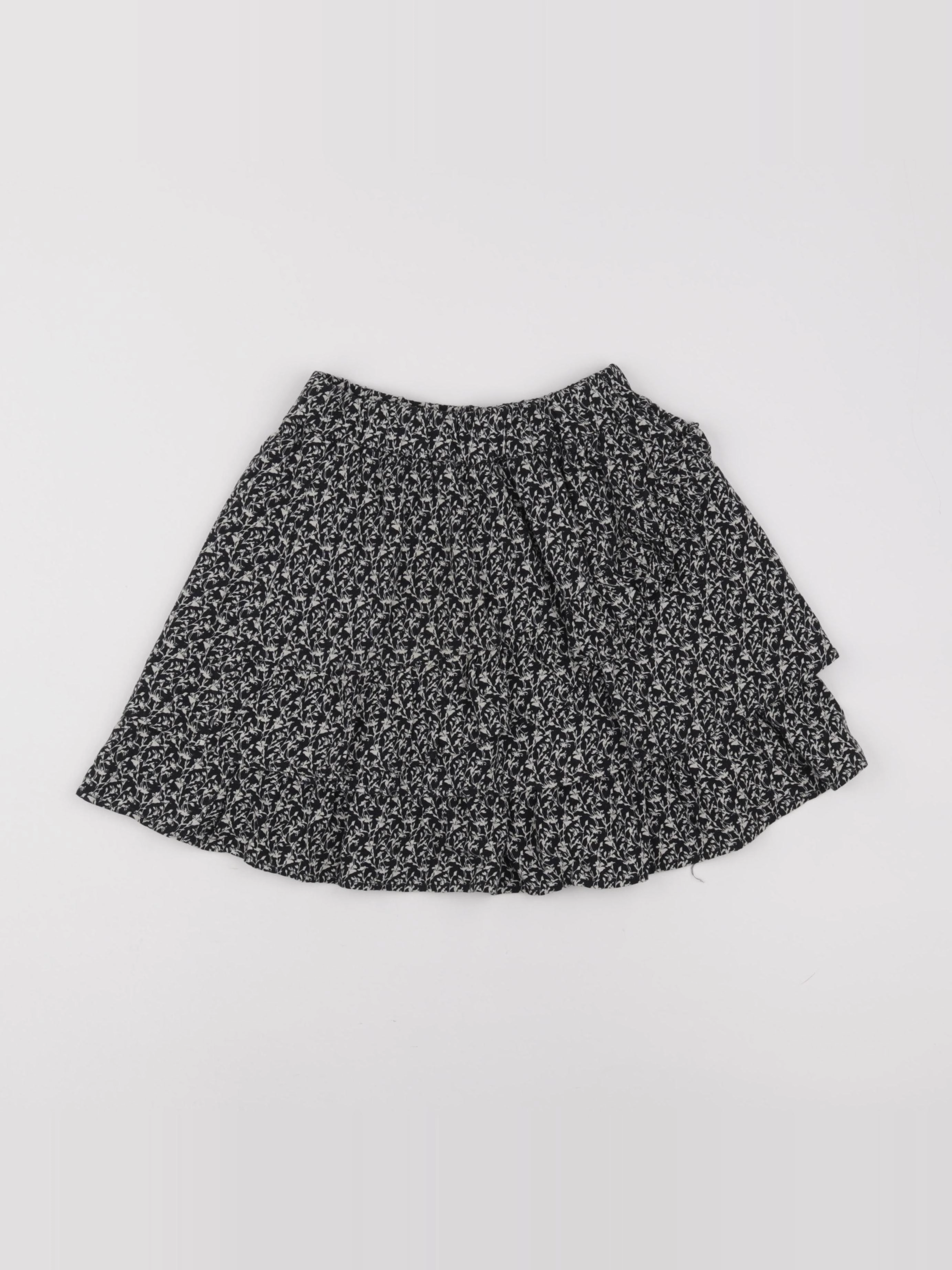 IKKS - jupe noir, beige - 8 ans