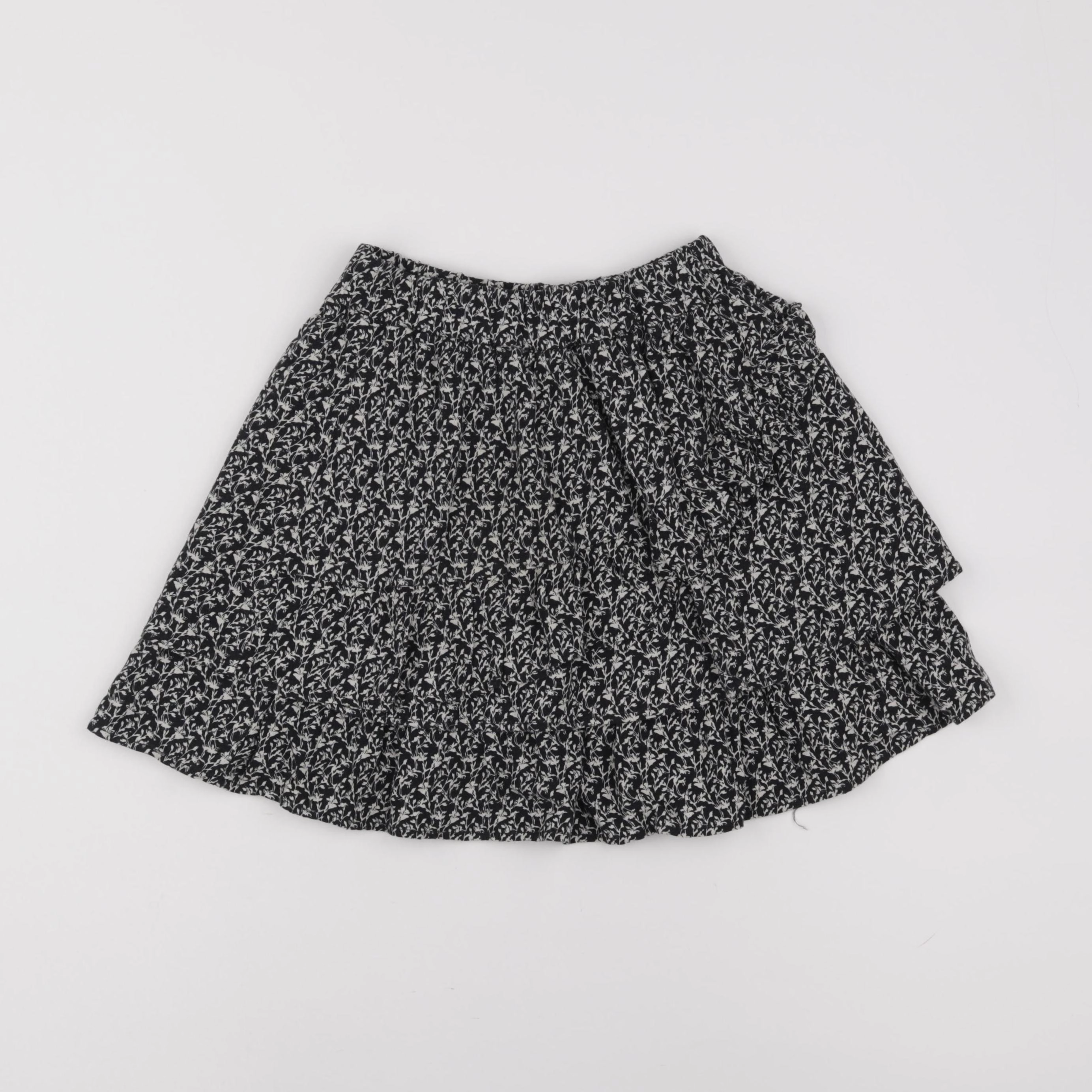 IKKS - jupe noir, beige - 8 ans