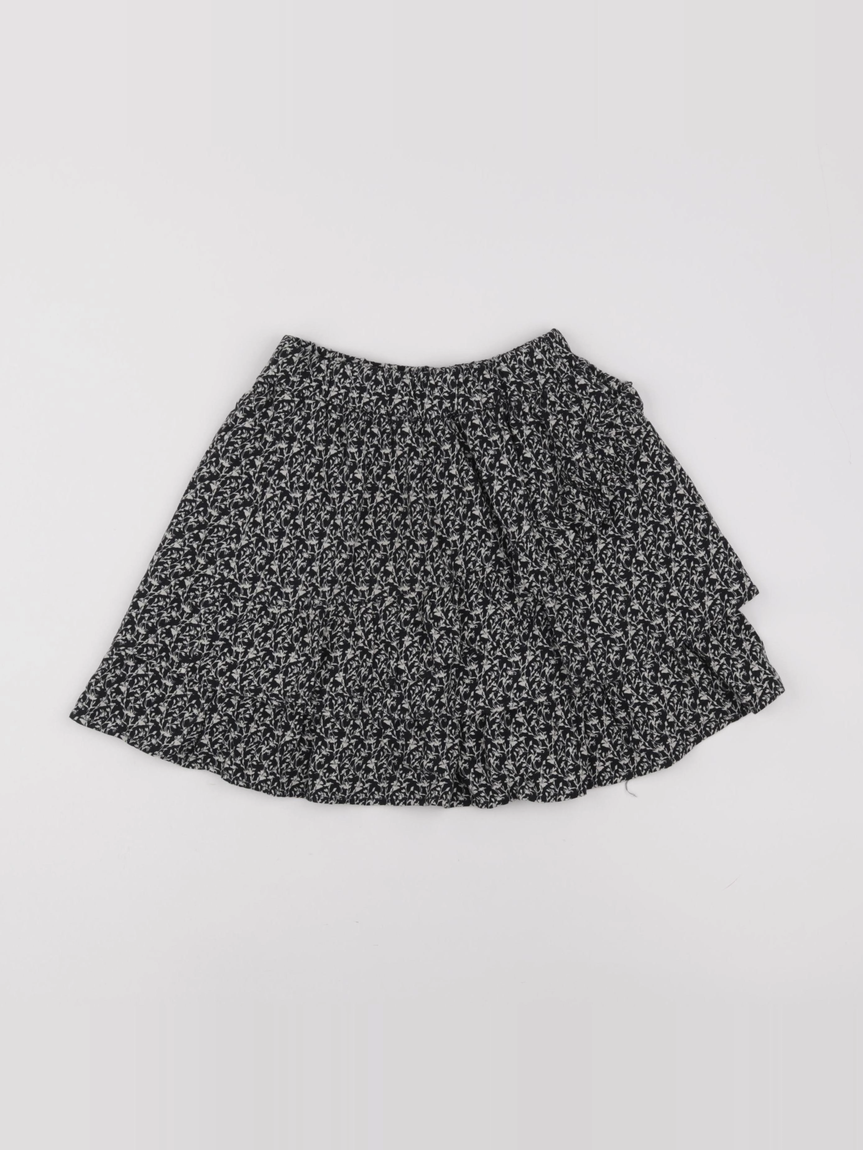 IKKS - jupe noir, beige - 8 ans