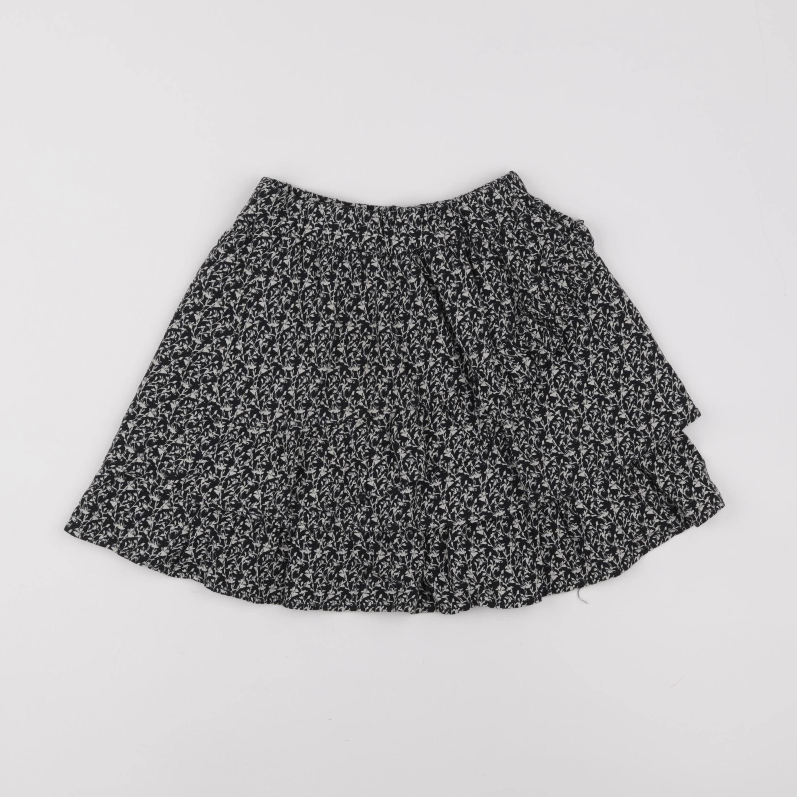 IKKS - jupe noir, beige - 8 ans