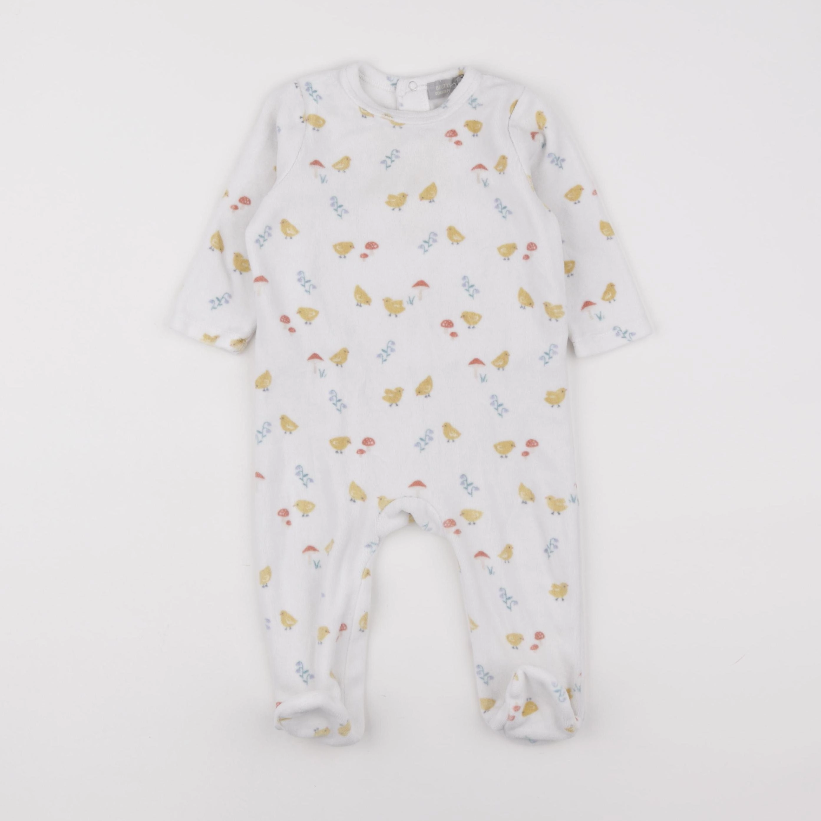 Boutchou - pyjama velours blanc - 9 mois