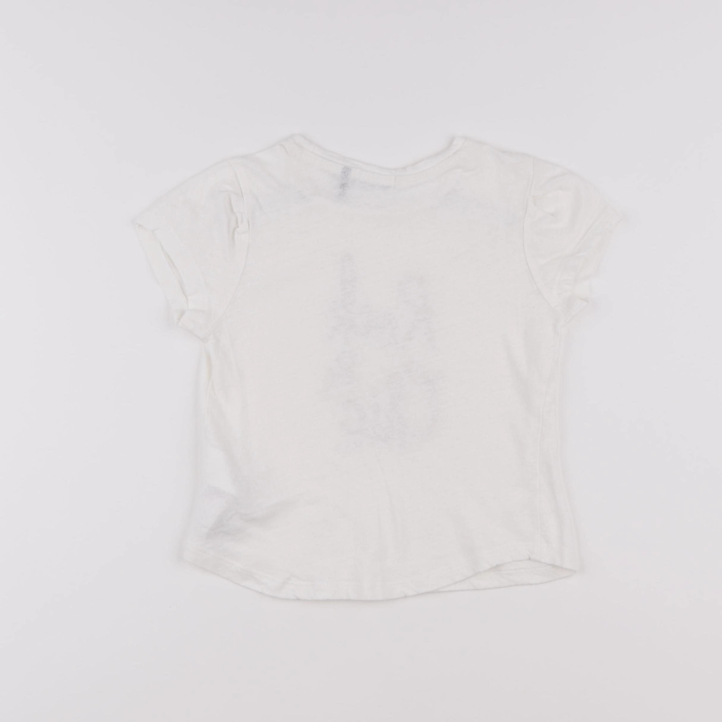 IKKS - tee-shirt blanc, or - 6 ans