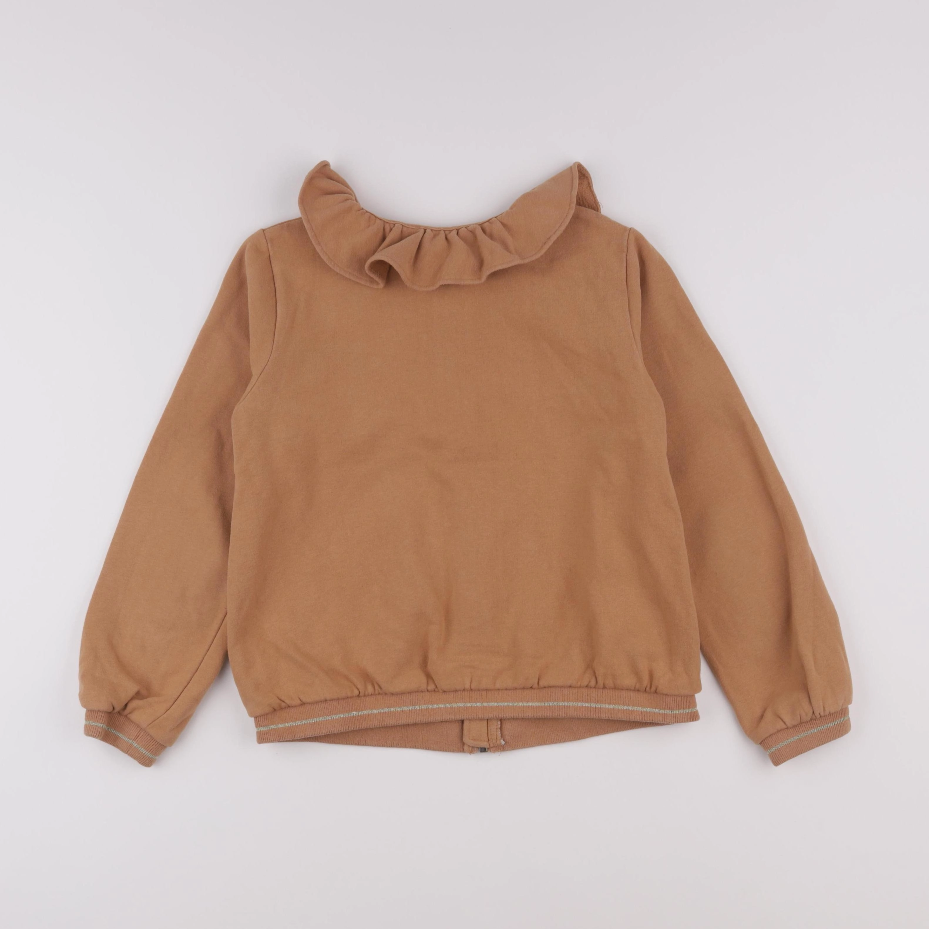Vertbaudet - sweat marron - 10 ans