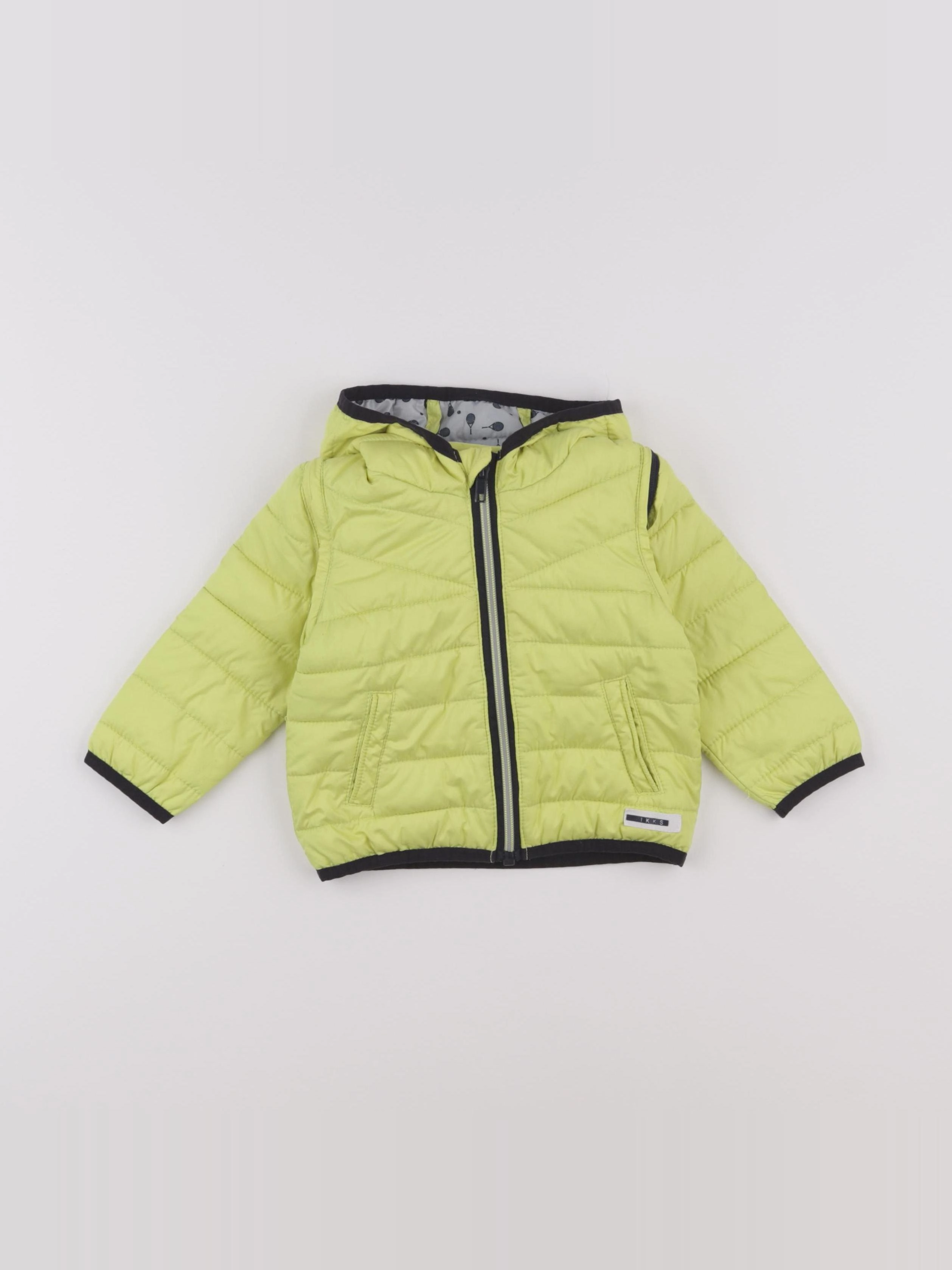IKKS - doudoune jaune fluo - 12 mois