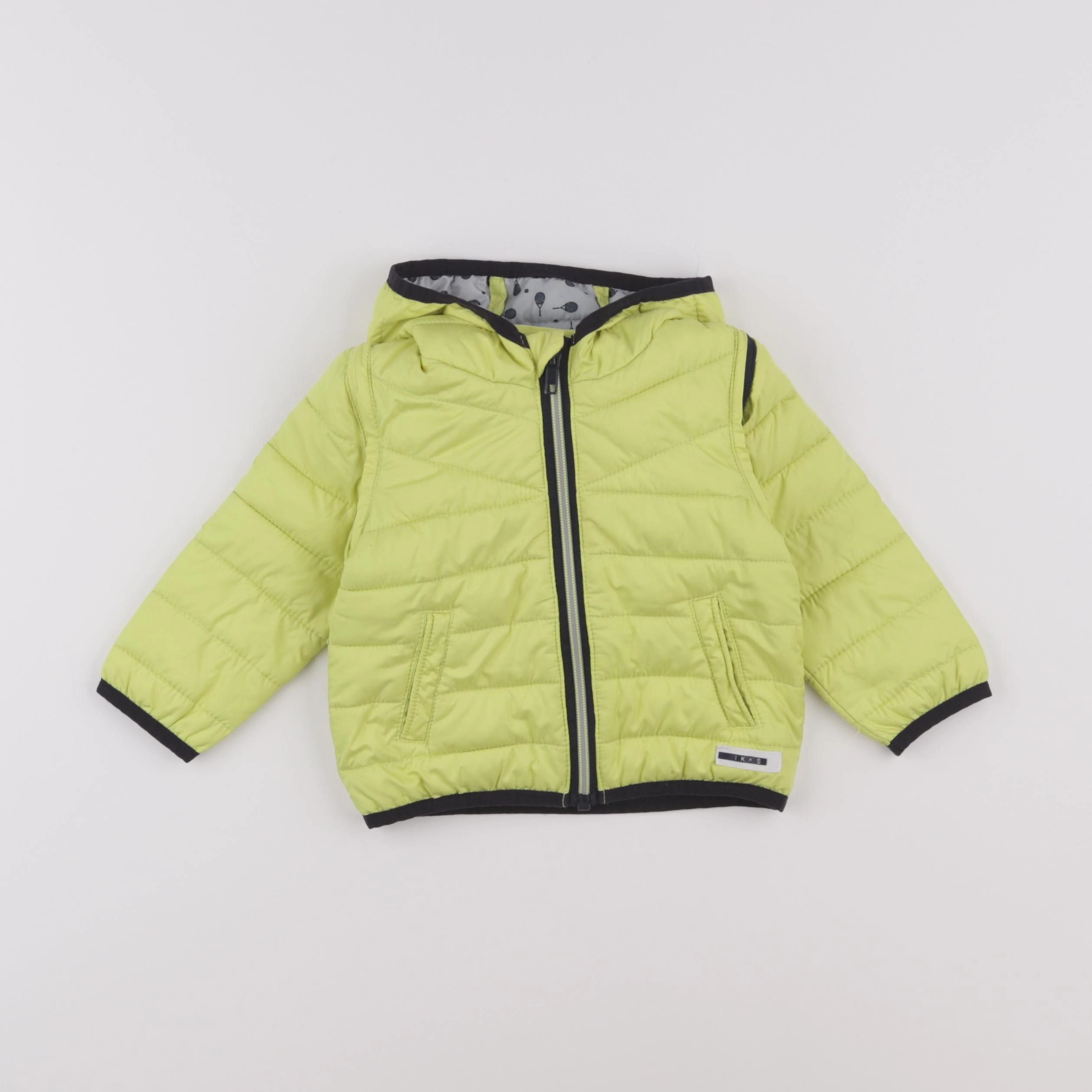 IKKS - doudoune jaune fluo - 12 mois