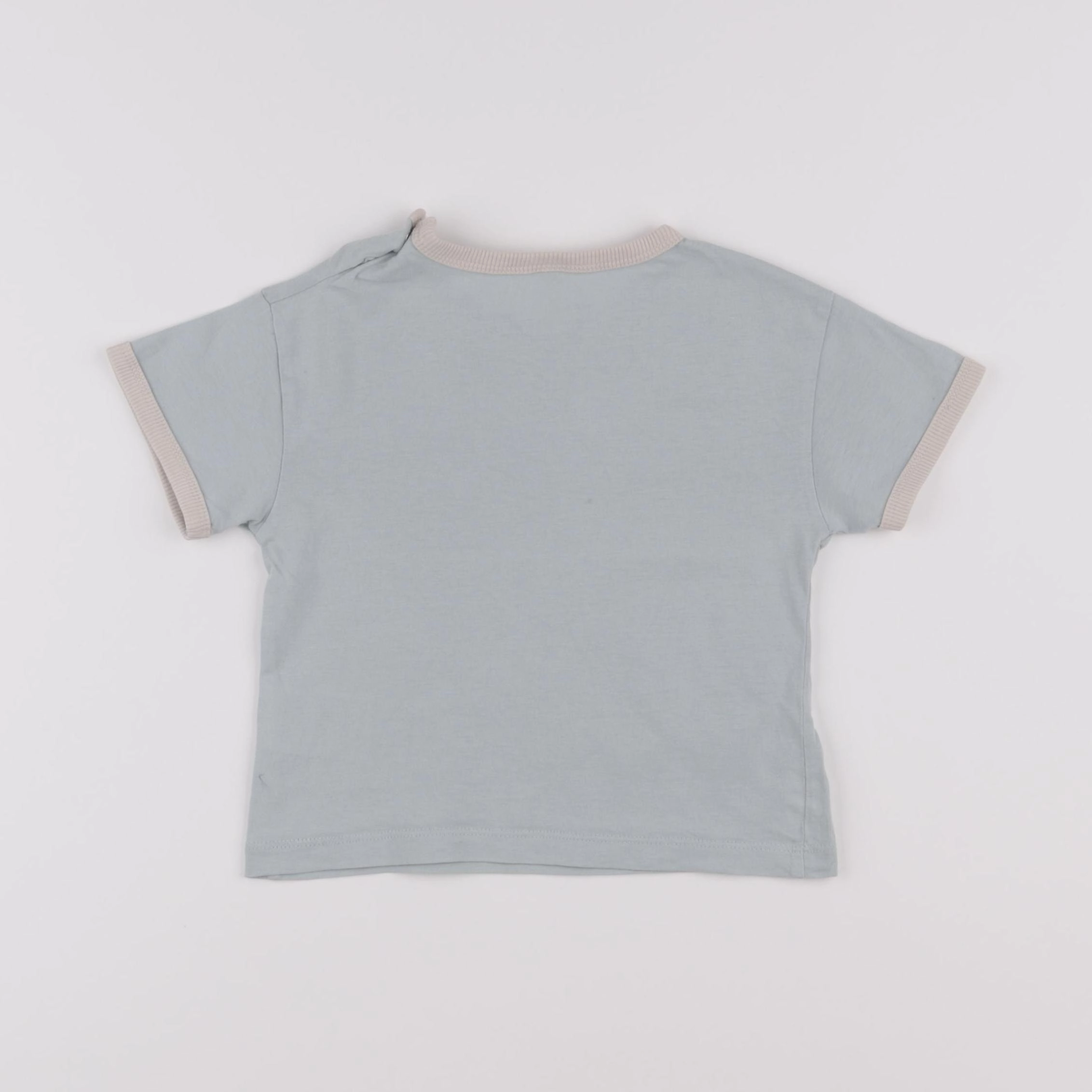H&M - tee-shirt bleu - 9/12 mois