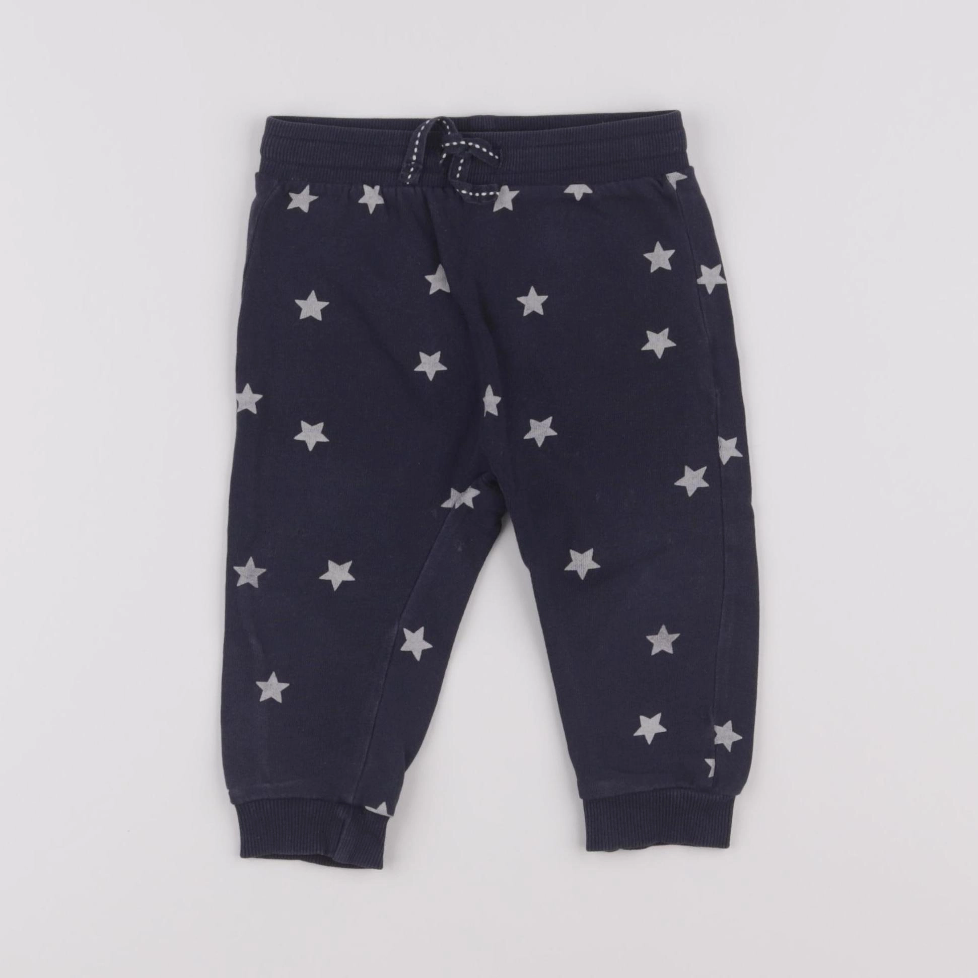 H&M - pantalon bleu - 6/9 mois