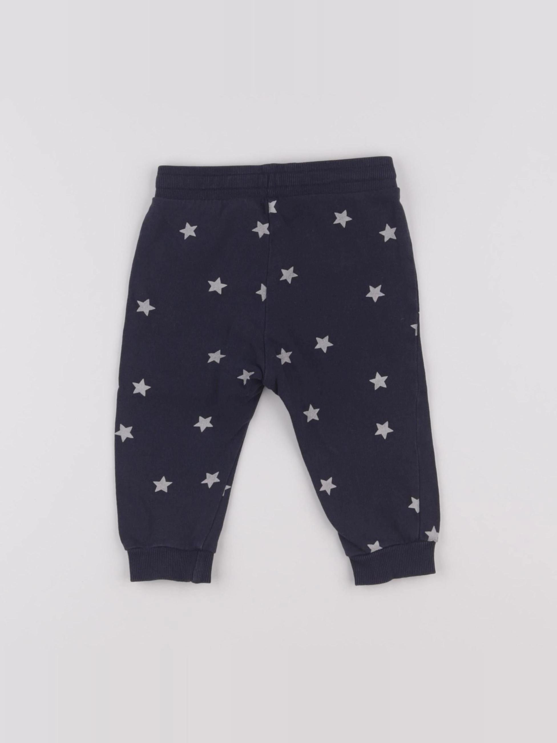 H&M - pantalon bleu - 6/9 mois