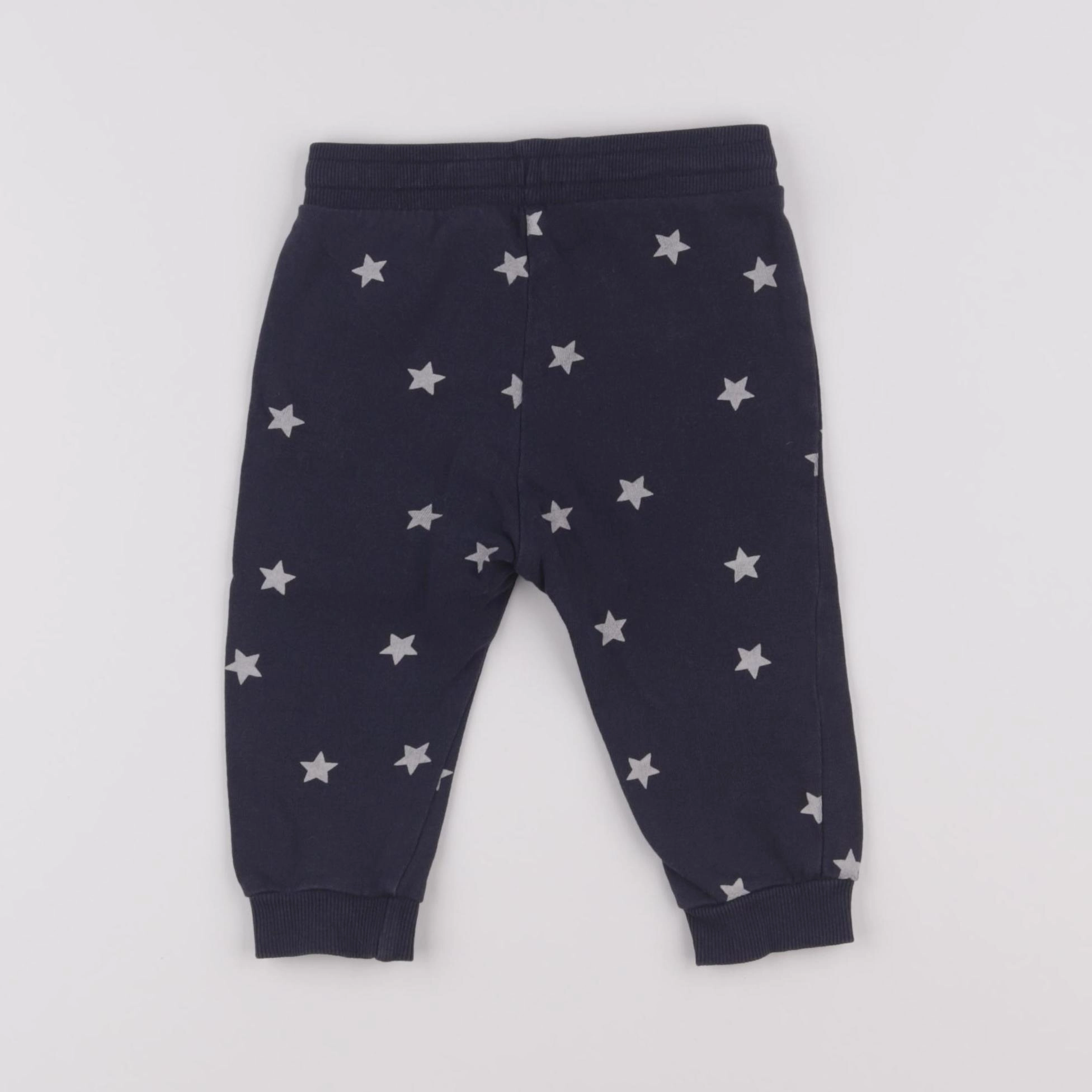 H&M - pantalon bleu - 6/9 mois