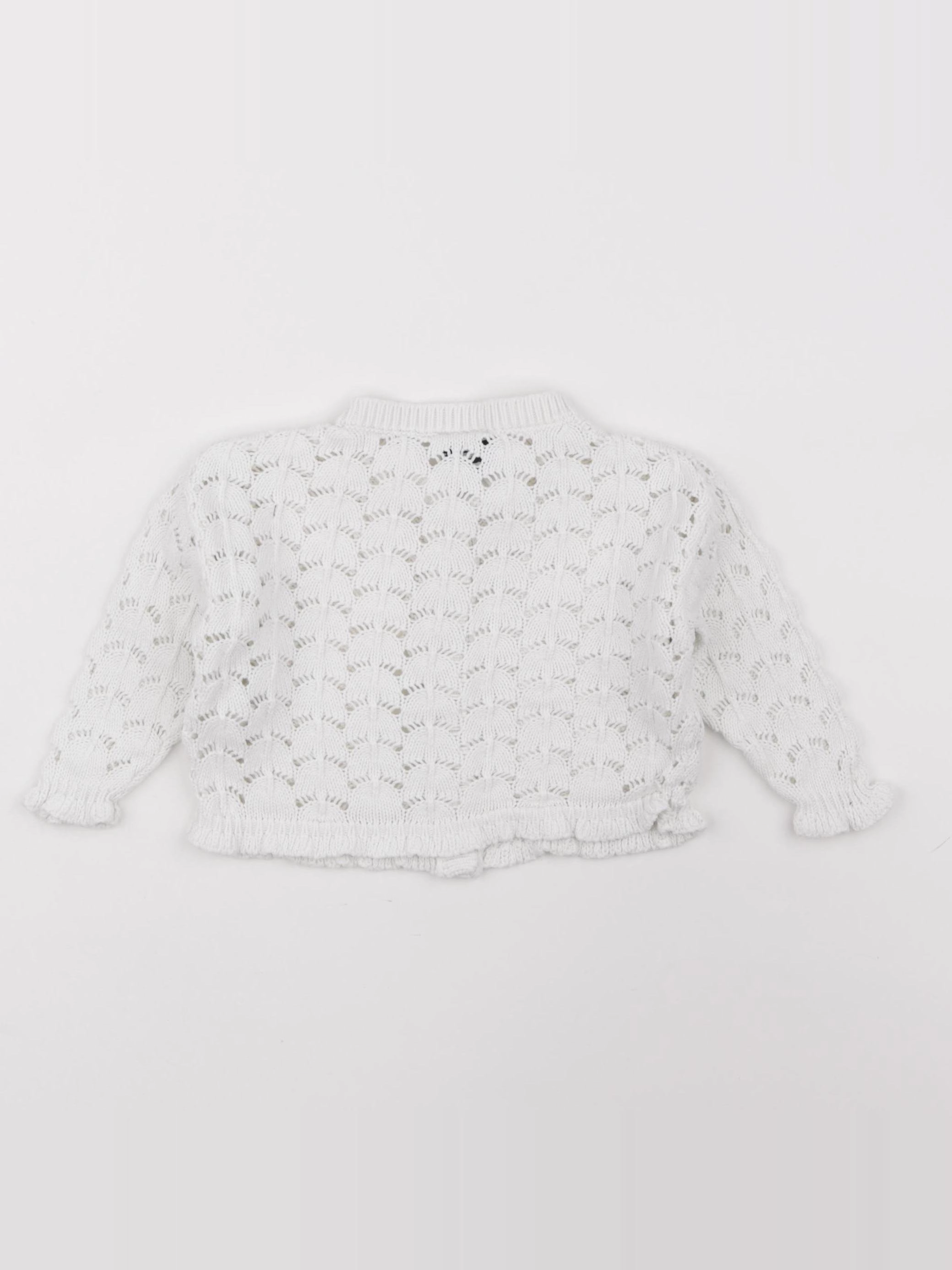 Tape à l'oeil - gilet blanc - 9 mois