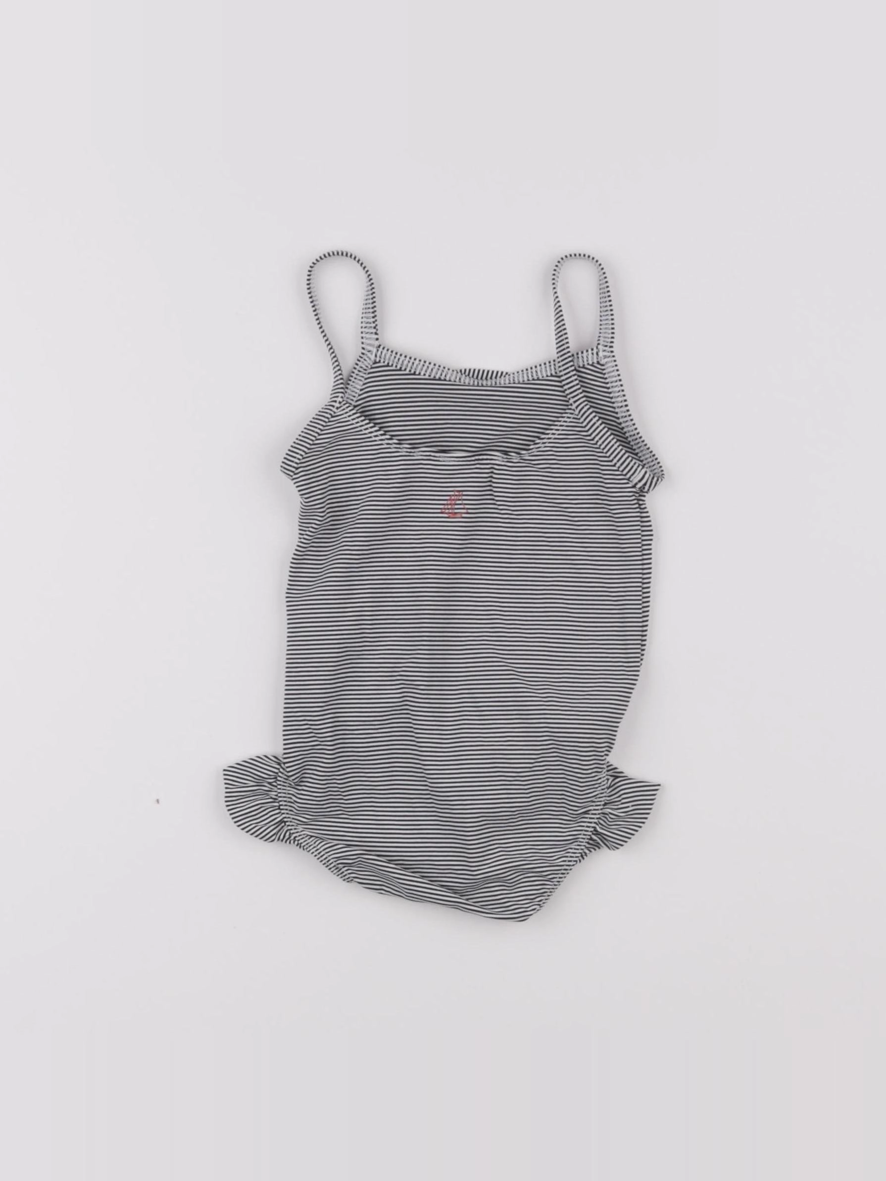 Petit Bateau - maillot de bain bleu, blanc - 12 mois