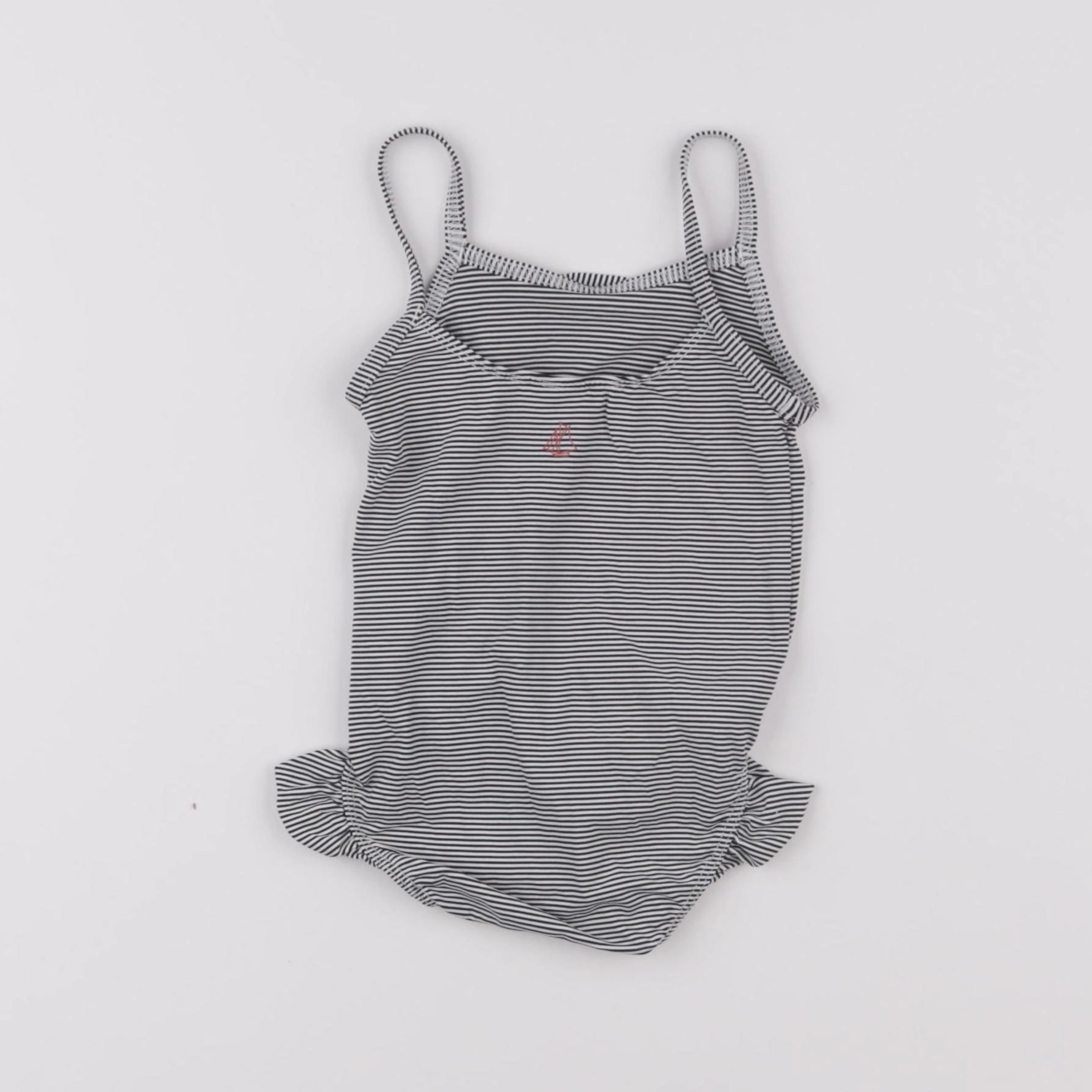 Petit Bateau - maillot de bain bleu, blanc - 12 mois