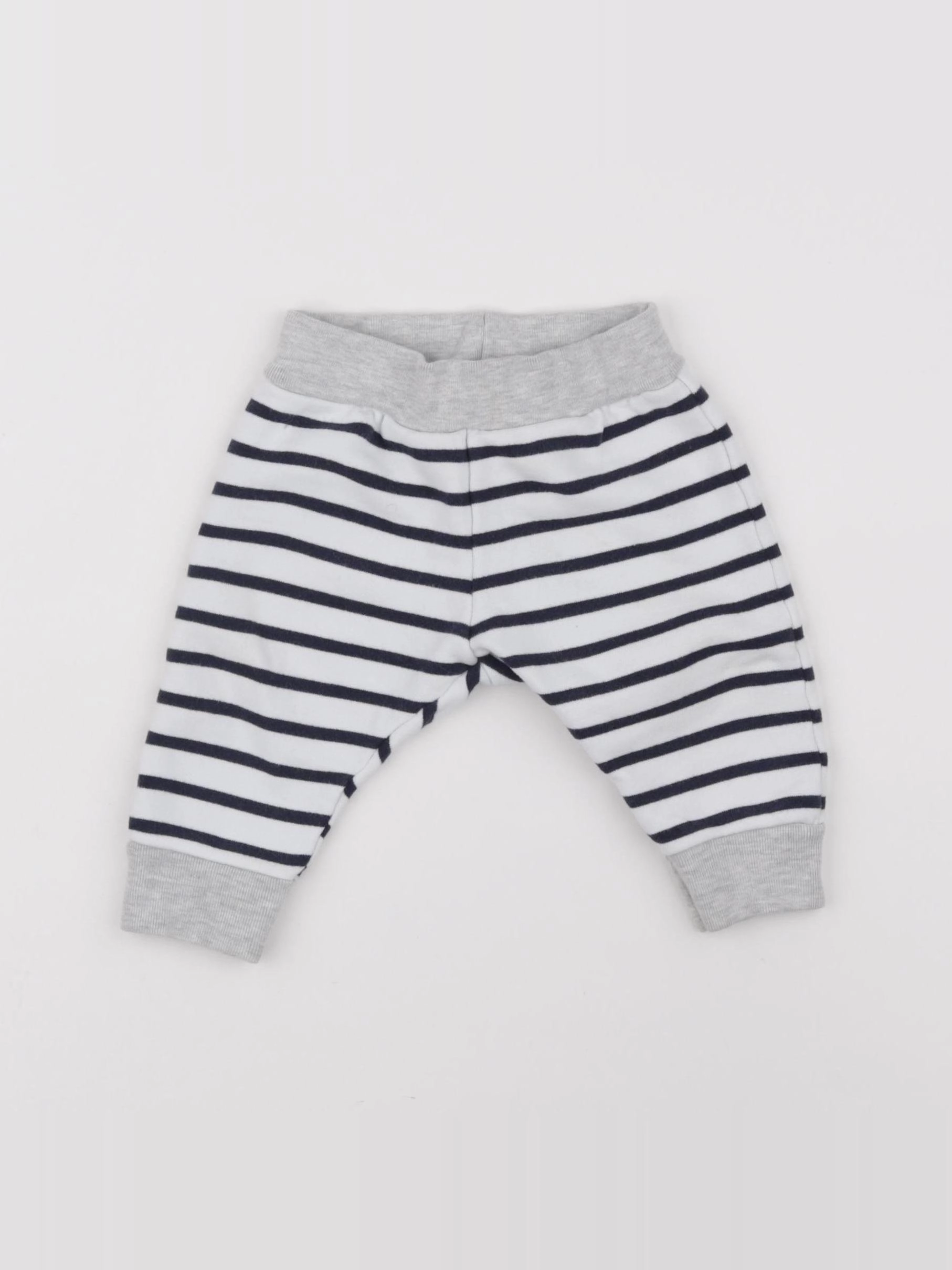Petit Bateau - jogging bleu, blanc - 6 mois