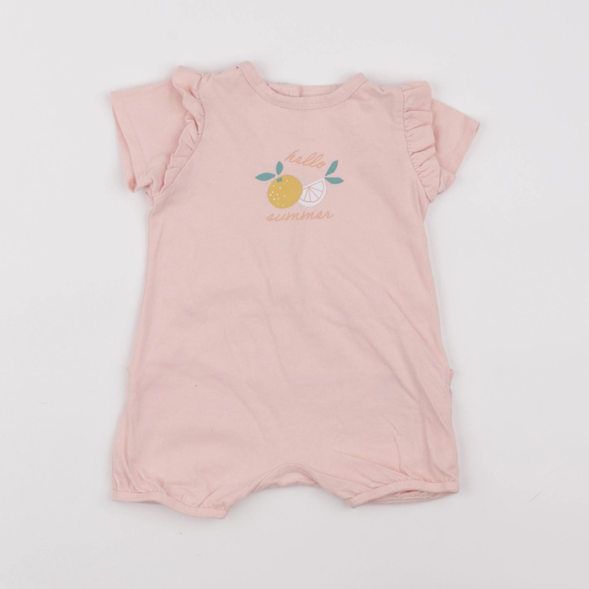 Vertbaudet - pyjama coton rose - 6 mois
