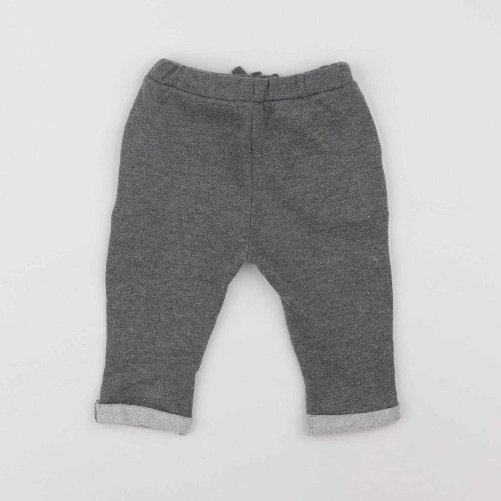 Vertbaudet - jogging doublé gris - 9 mois