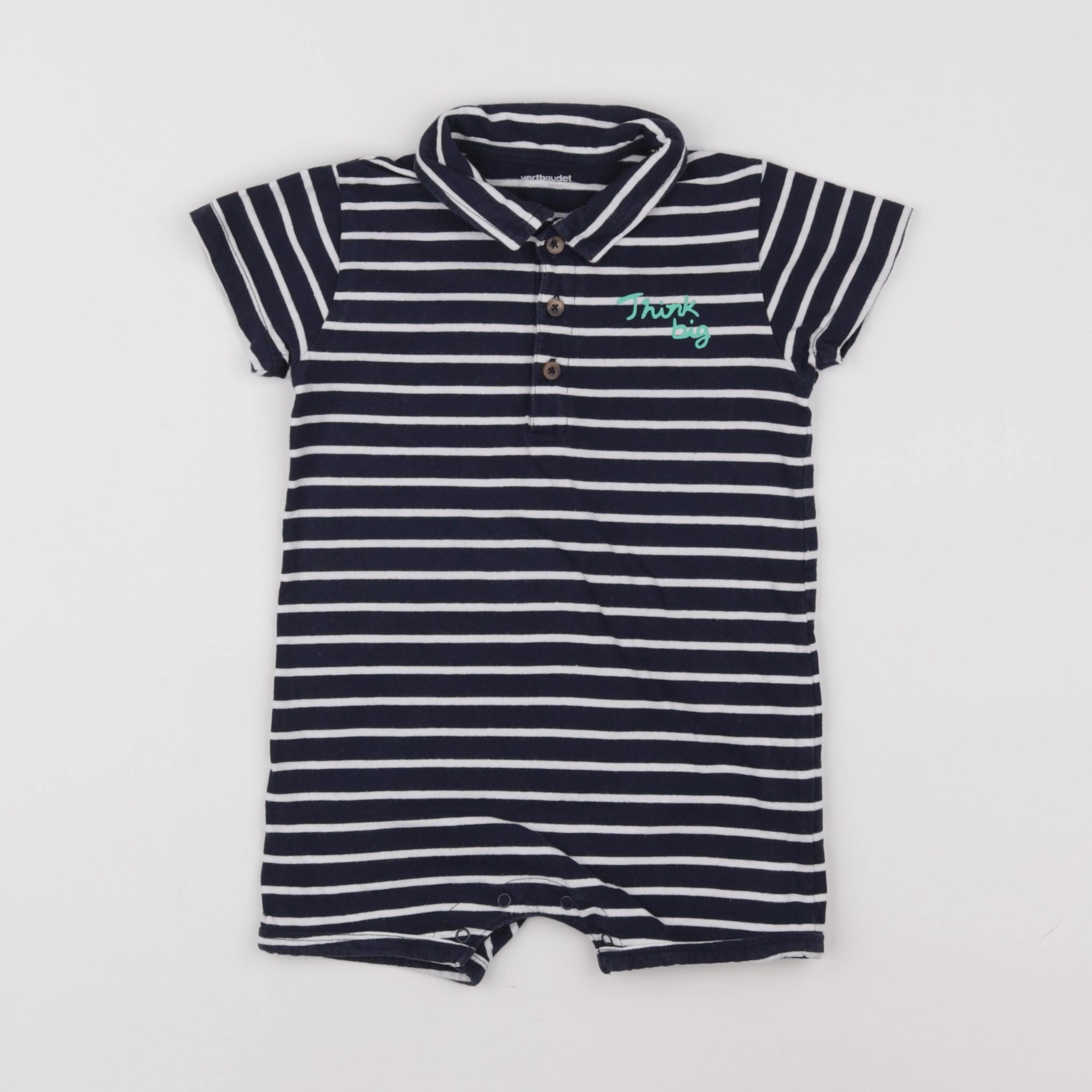 Vertbaudet - combinaison bleu - 3 ans