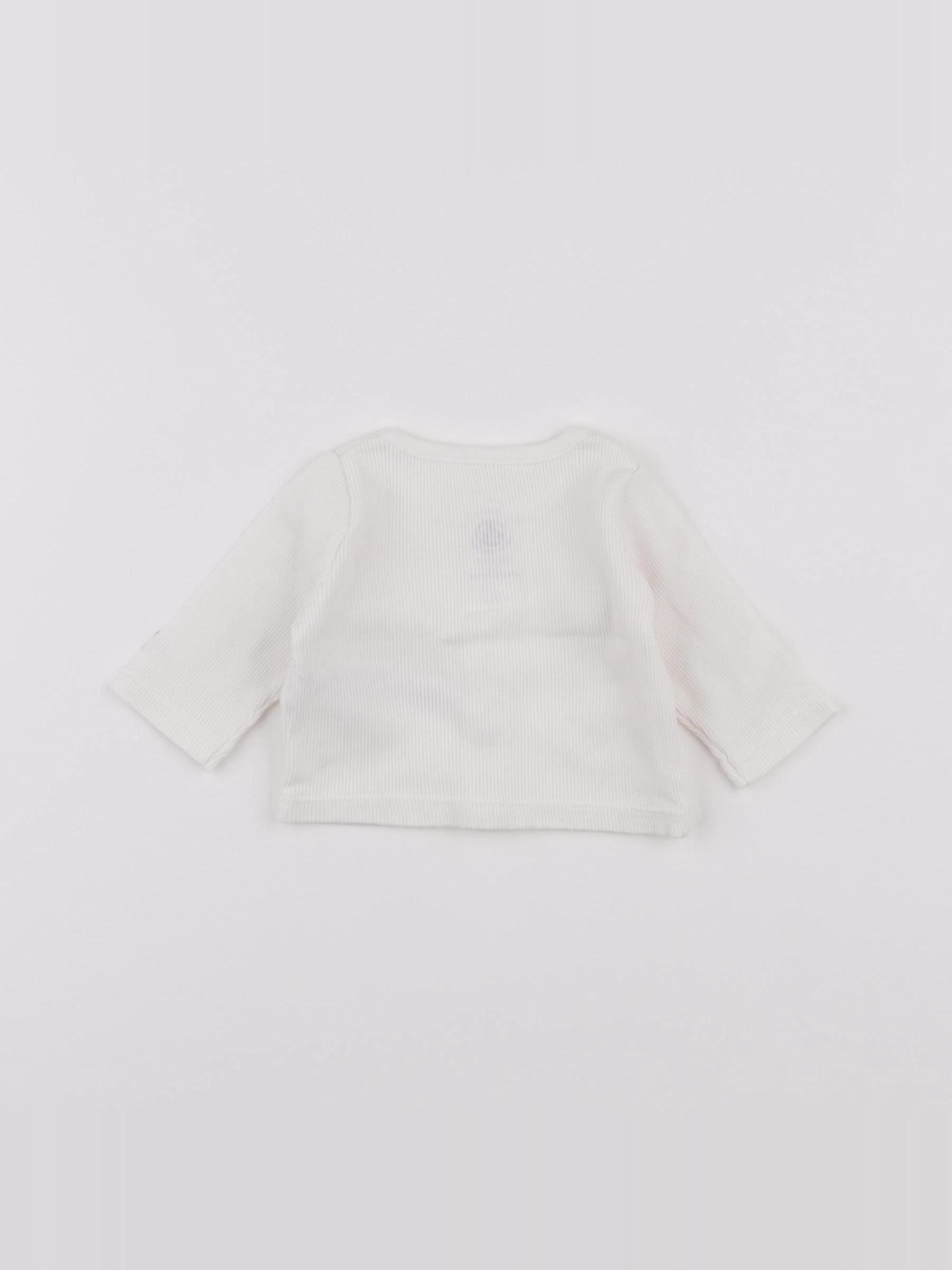 Petit Bateau - tee-shirt blanc - 1 mois