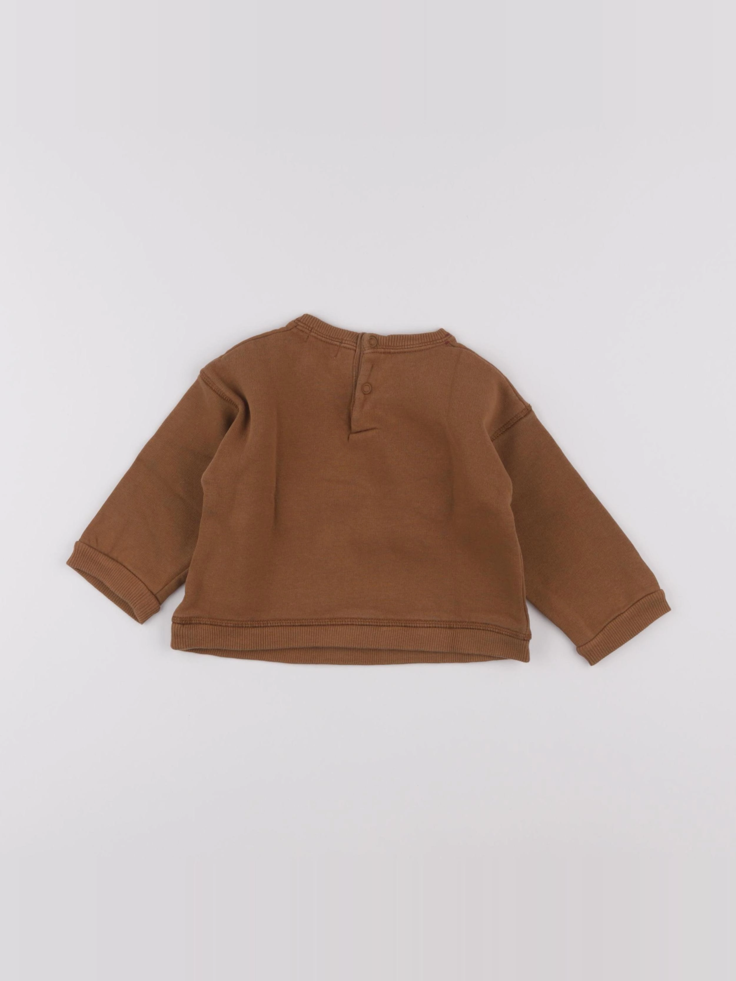 Emoi emoi - sweat marron - 12 mois