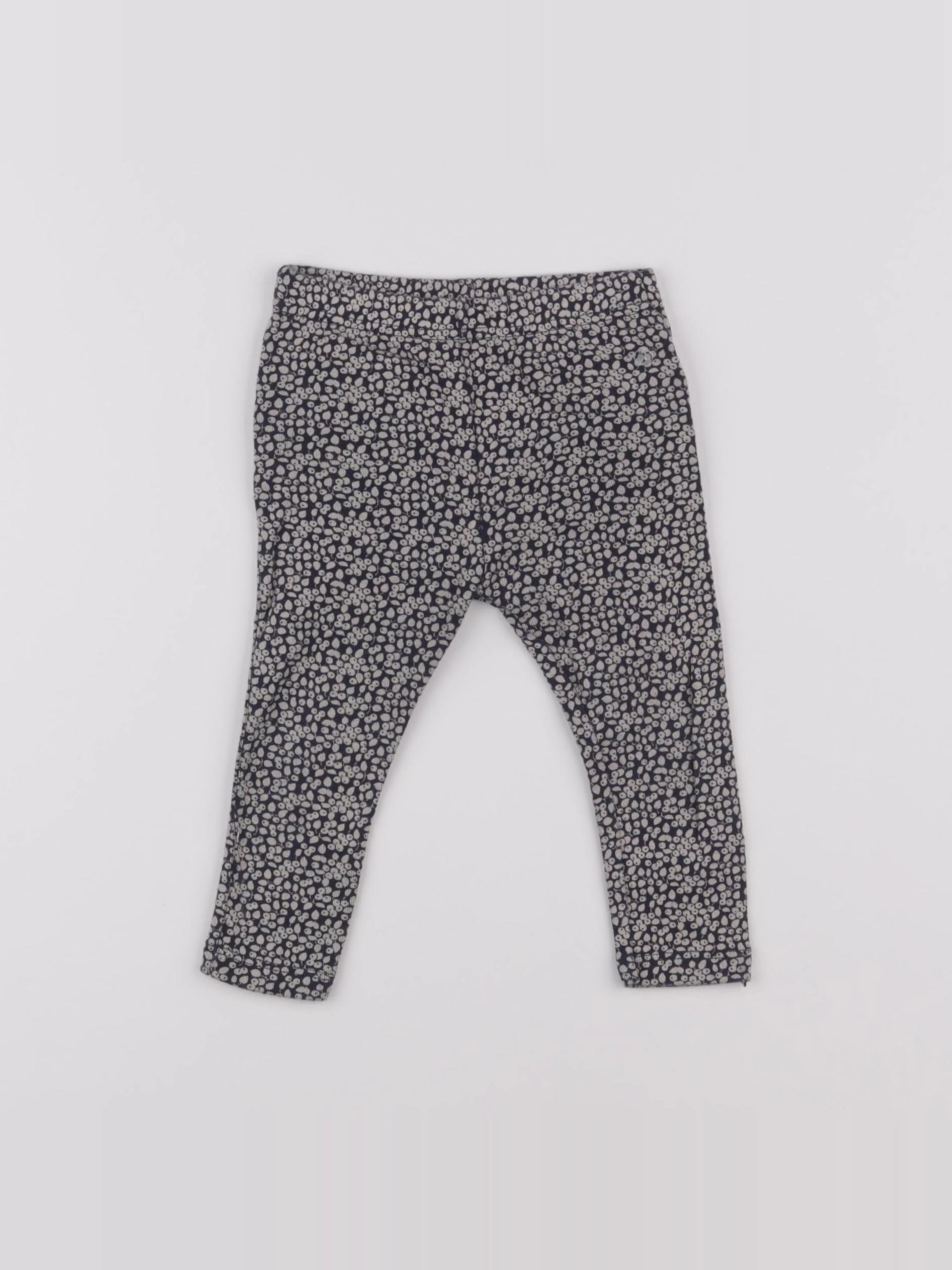 Petit Bateau - legging bleu - 12 mois