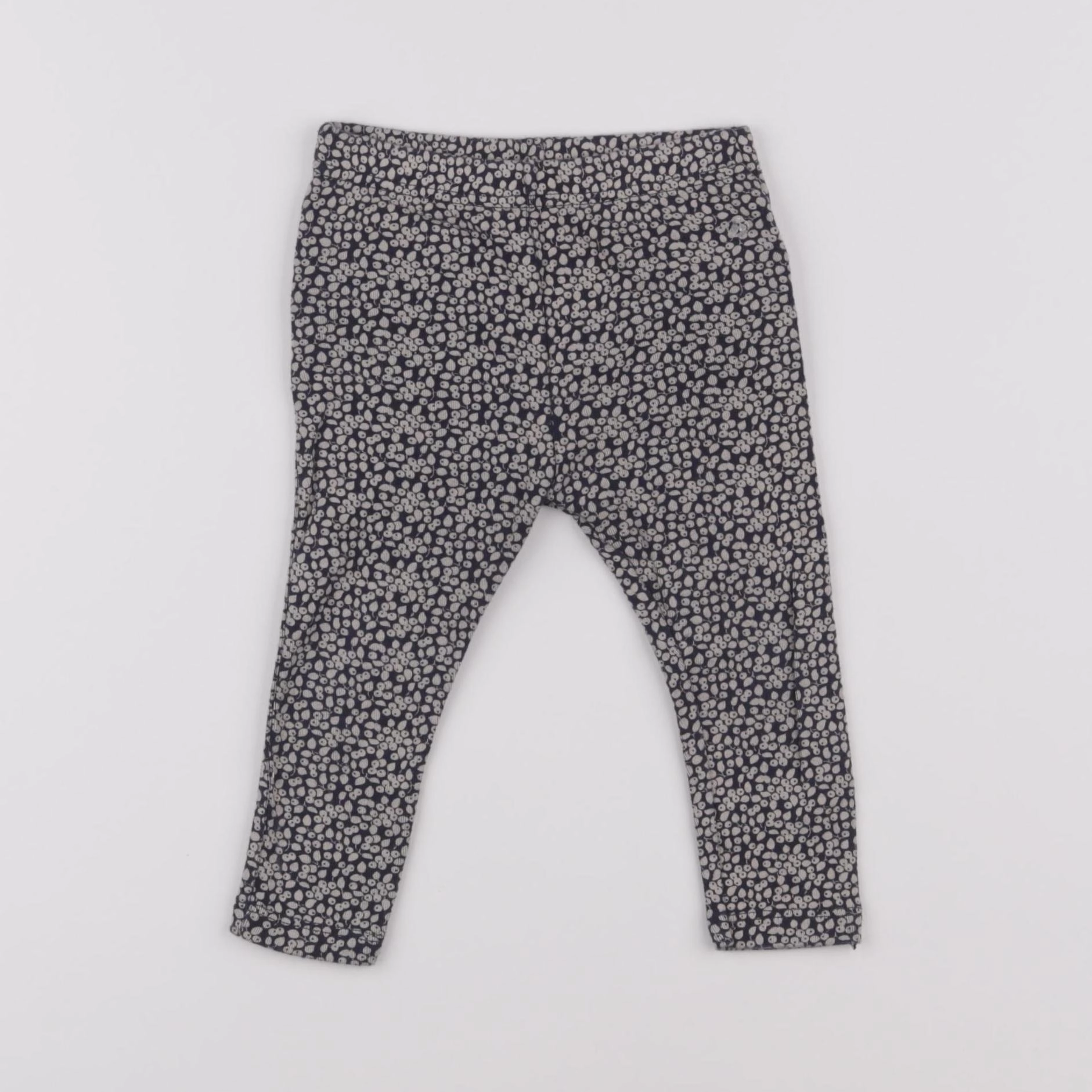 Petit Bateau - legging bleu - 12 mois