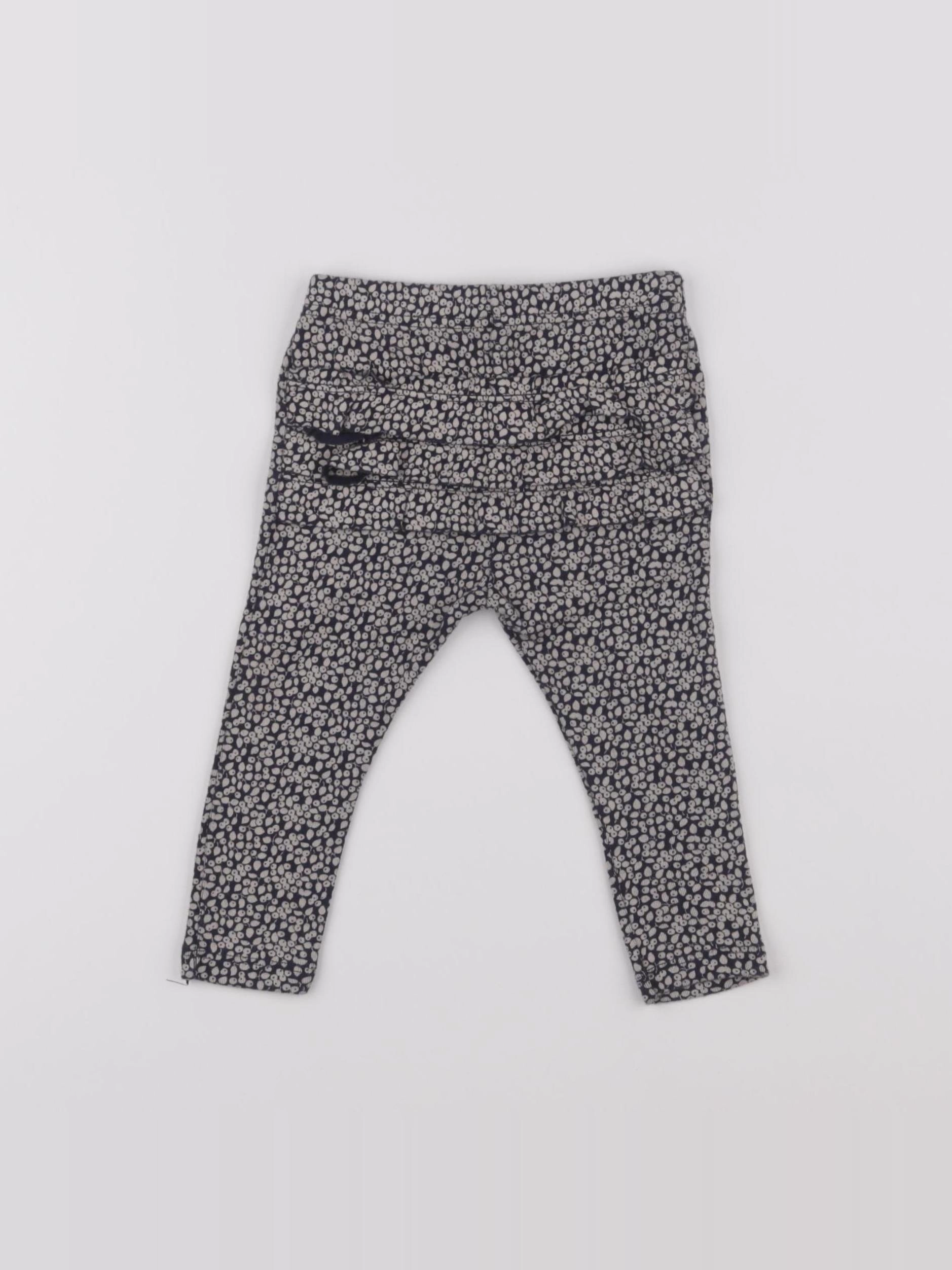 Petit Bateau - legging bleu - 12 mois