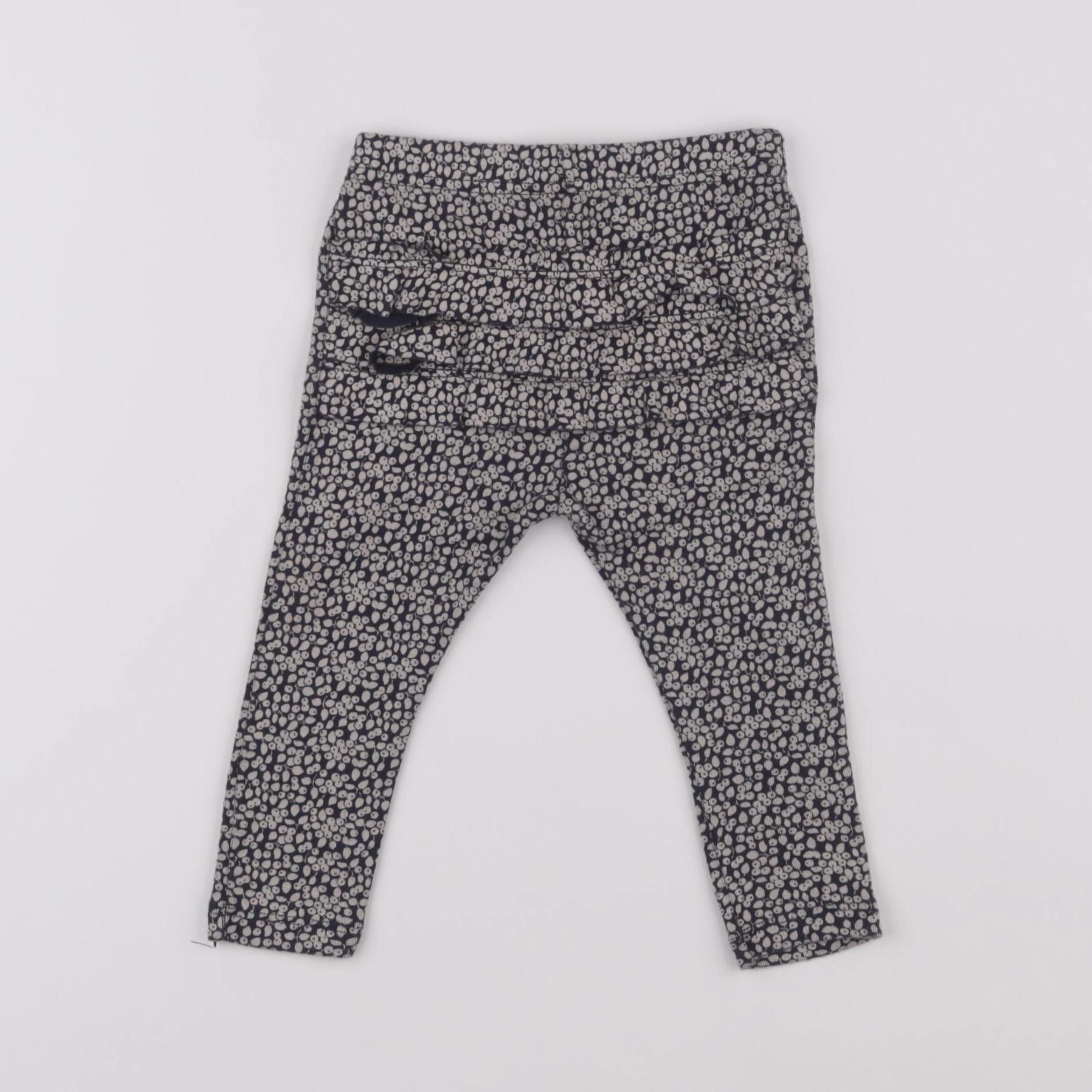 Petit Bateau - legging bleu - 12 mois
