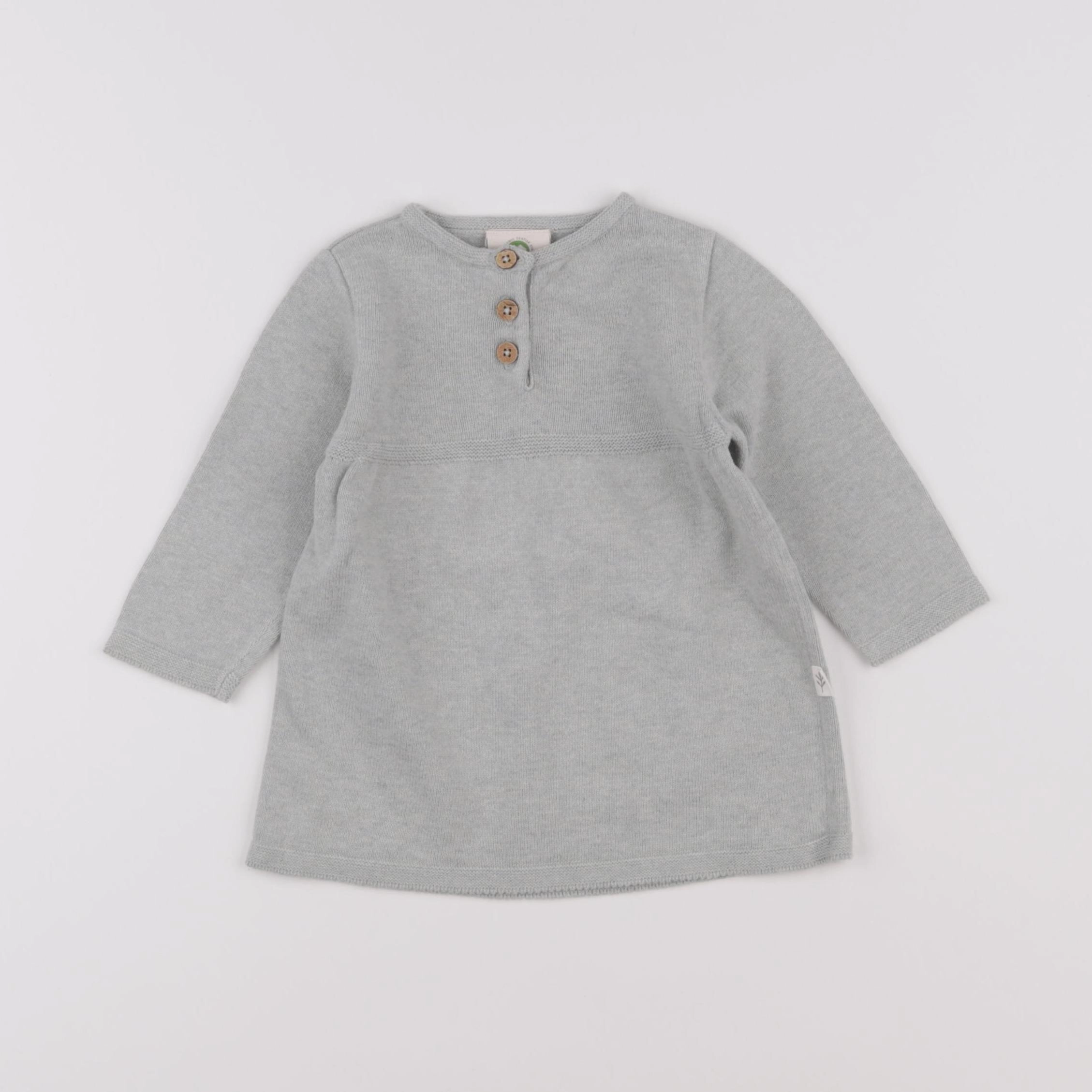 Lassig - robe bleu - 6/12 mois