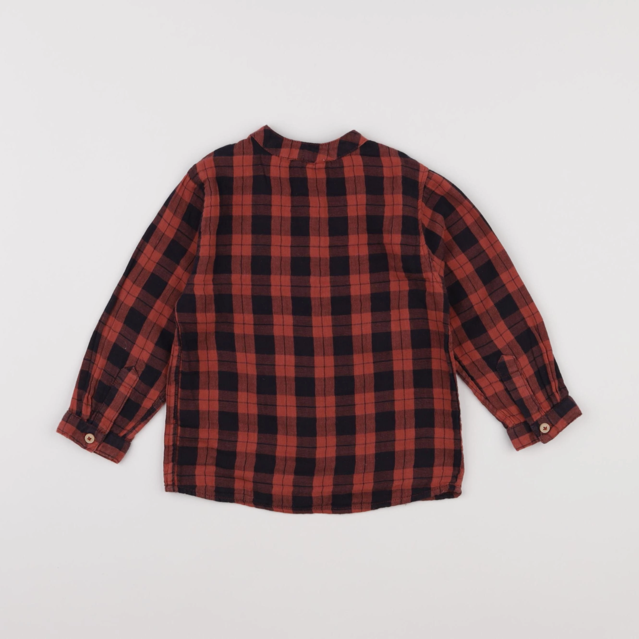 Boutchou - chemise bleu, orange - 36 mois