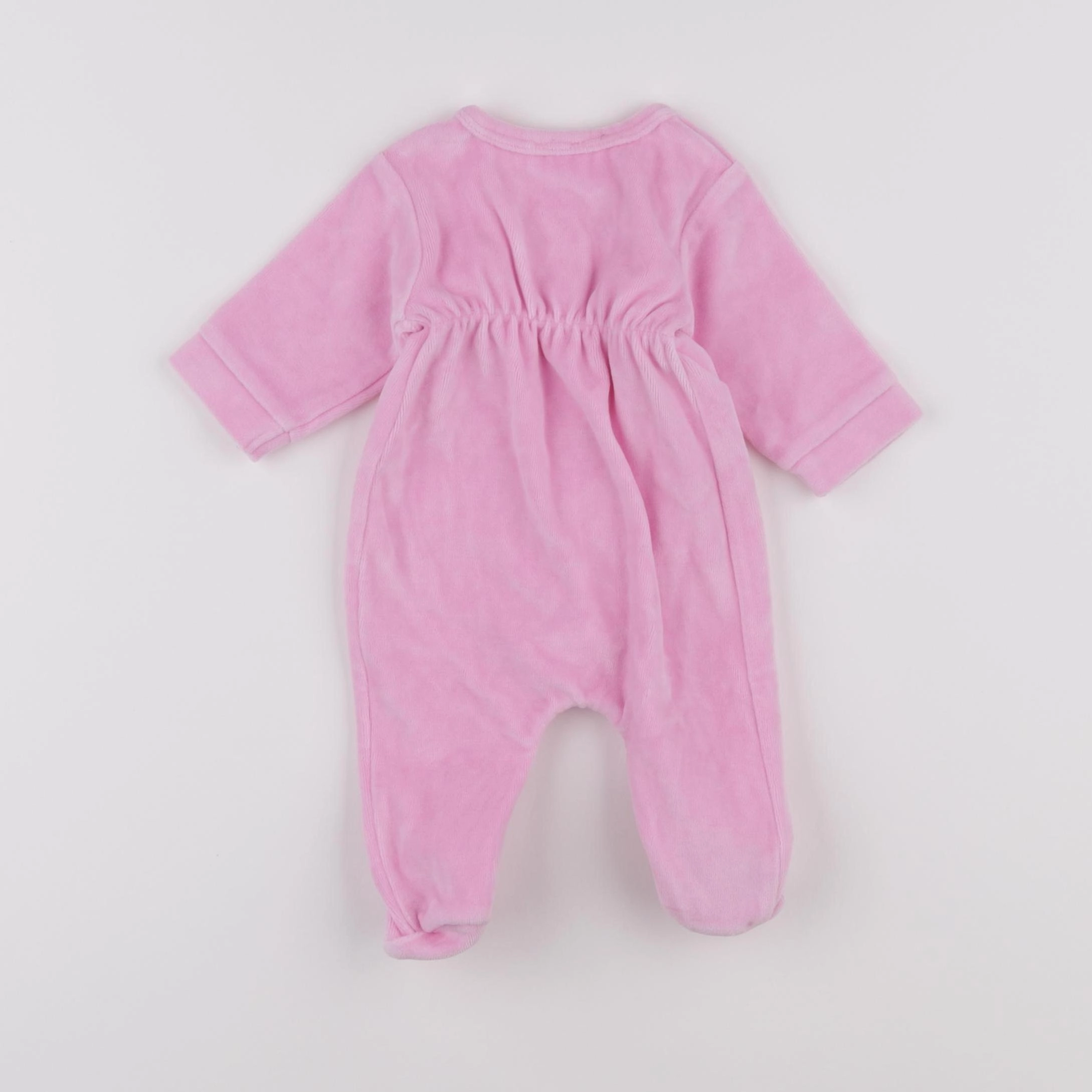 Jacadi - pyjama velours rose - 1 mois