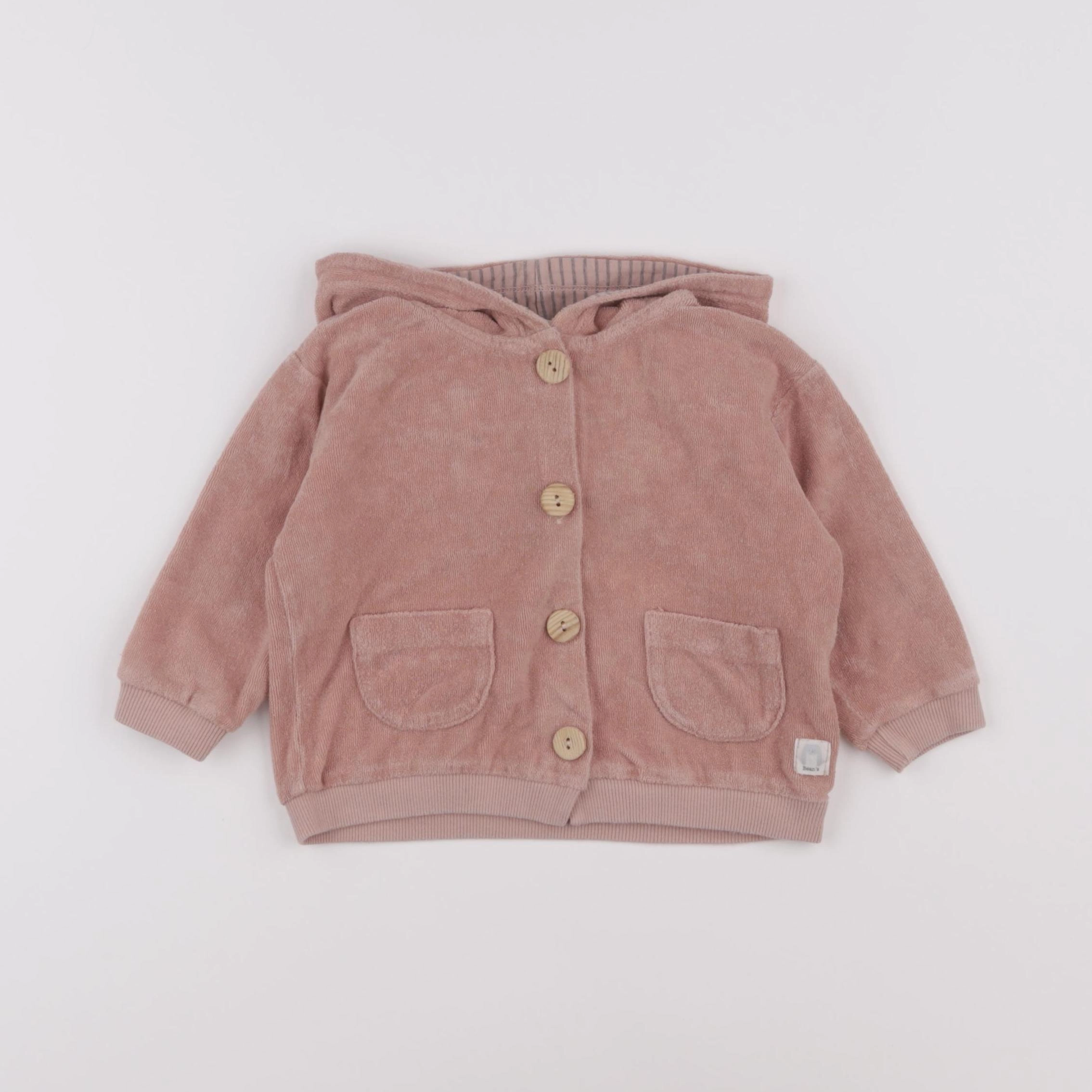 Bean's barcelona - sweat rose - 9/12 mois
