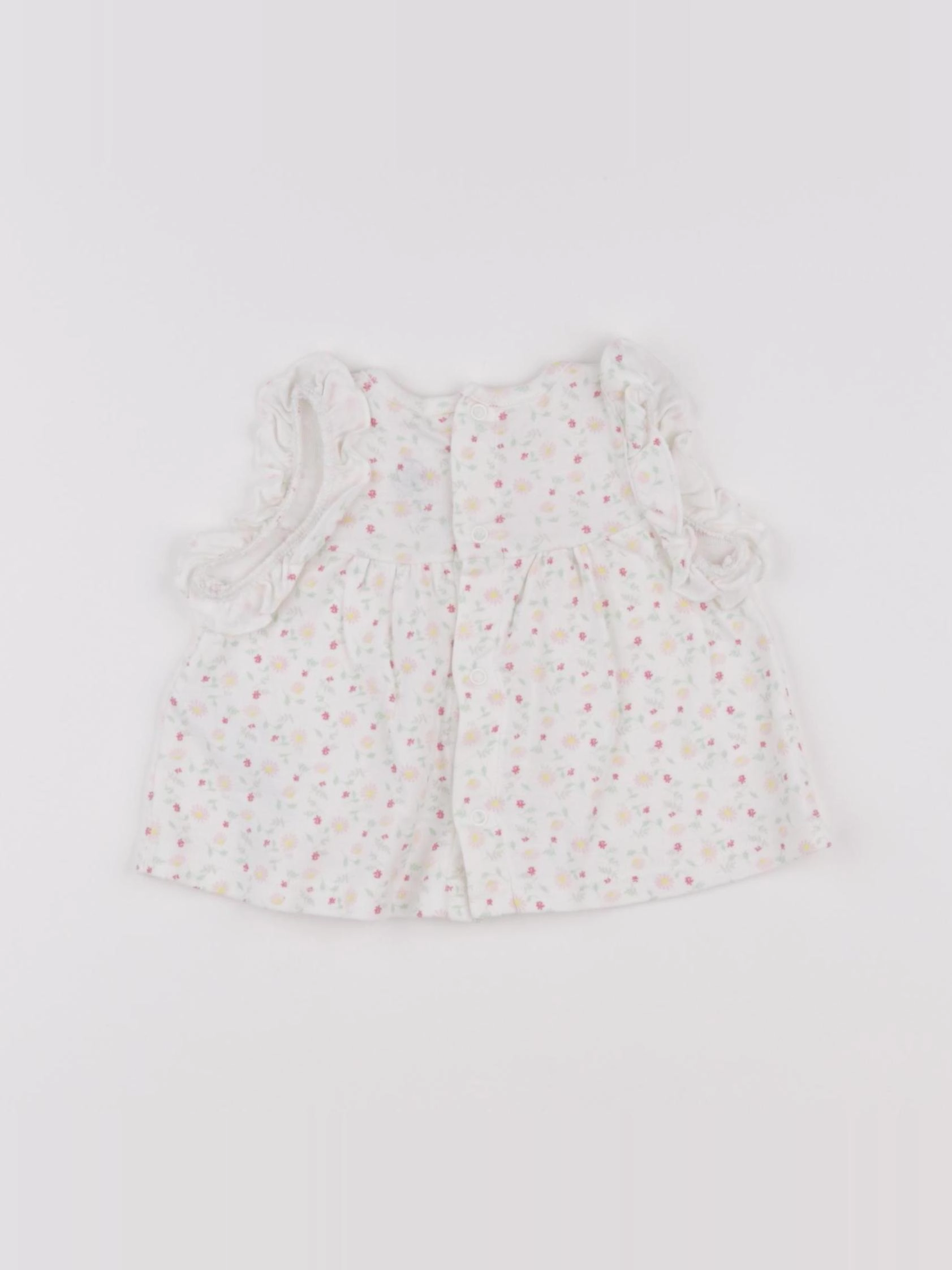Petit Bateau - tee-shirt blanc - 3 mois