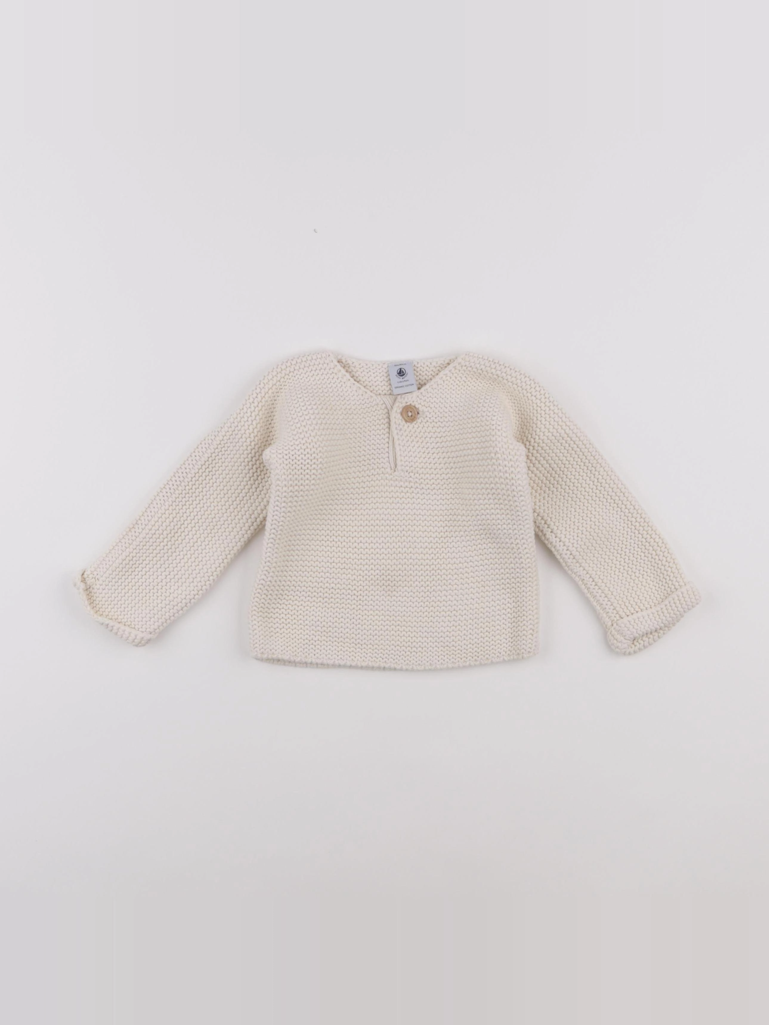 Petit Bateau - pull beige - 18 mois