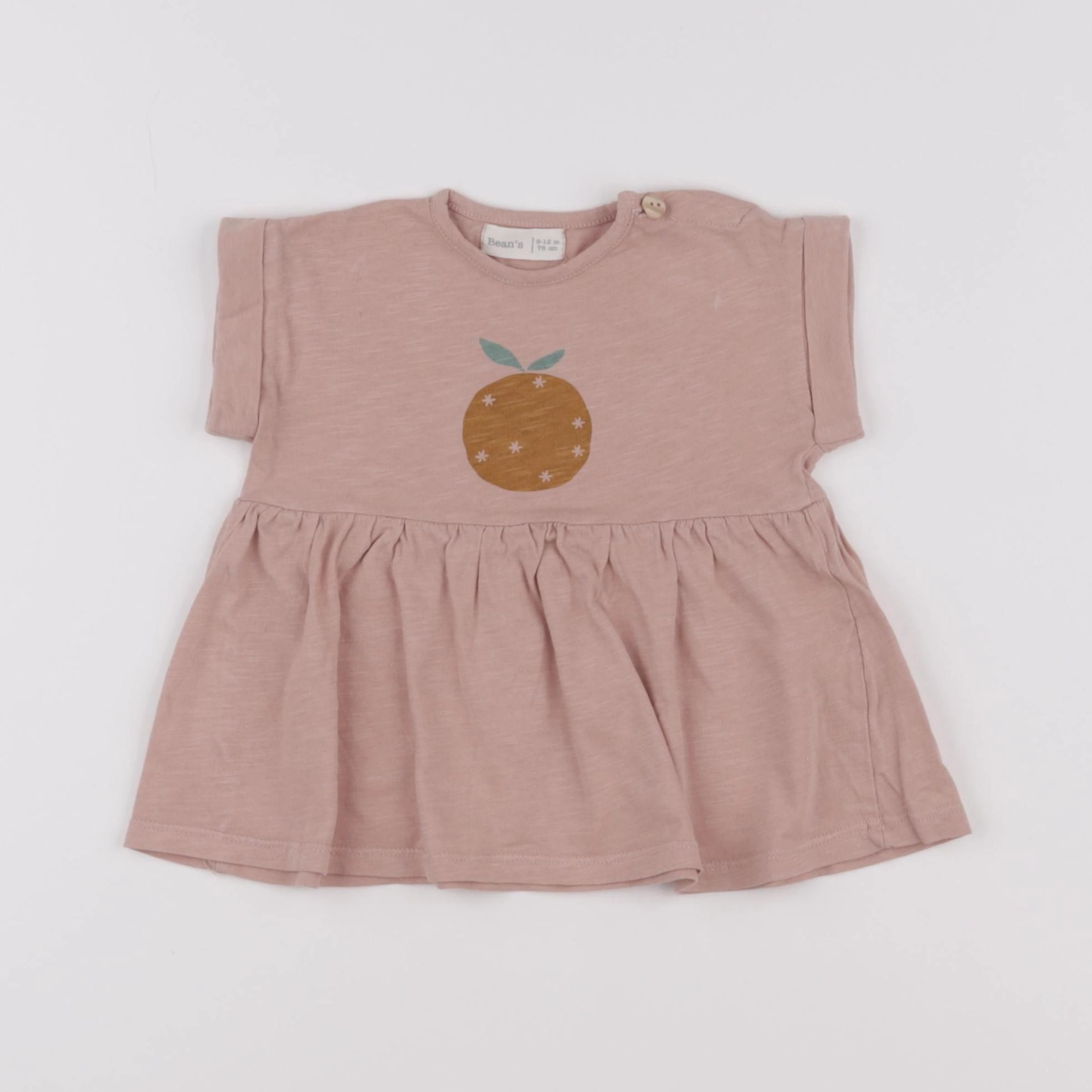 Bean's barcelona - robe rose - 9/12 mois