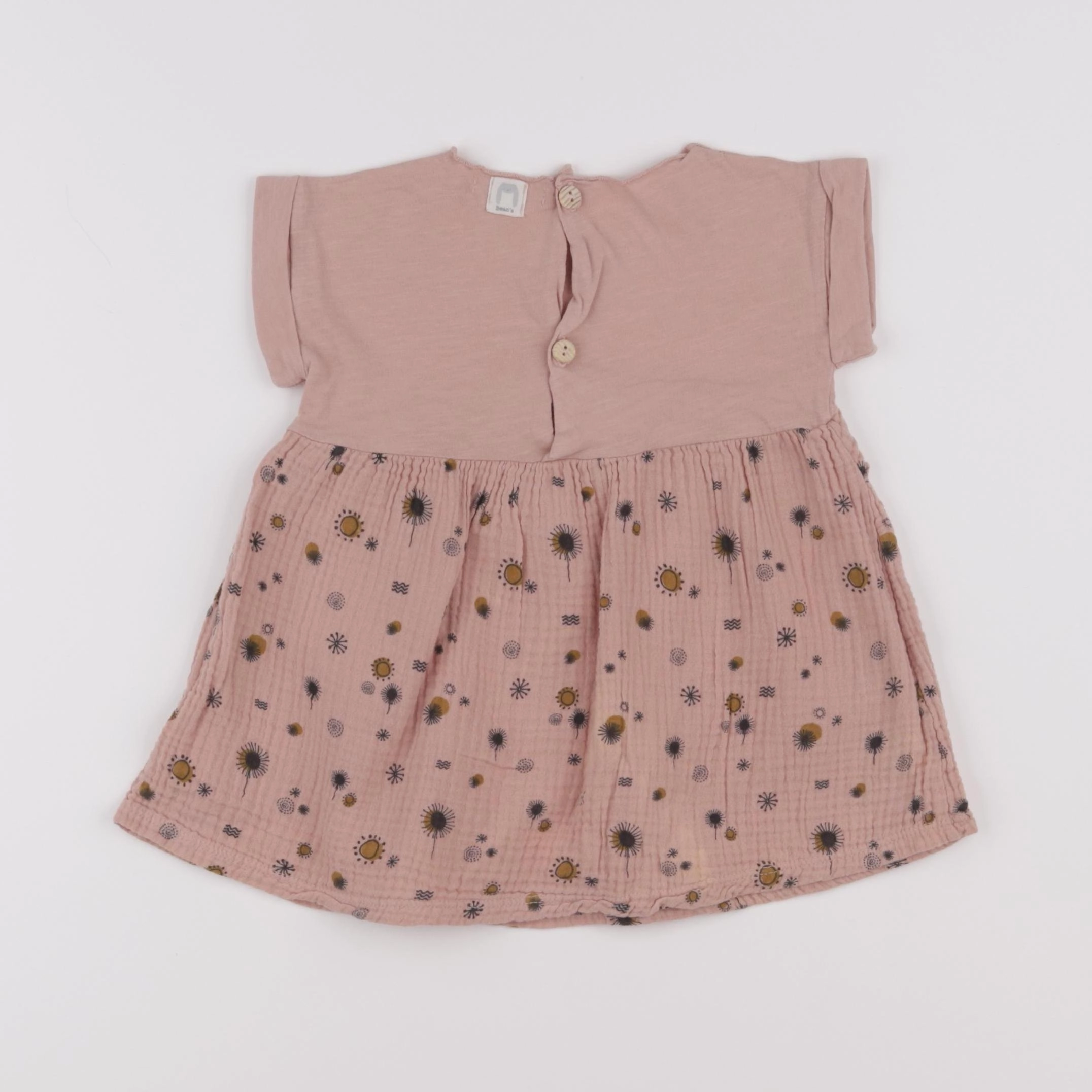 Bean's barcelona - robe rose - 9/12 mois