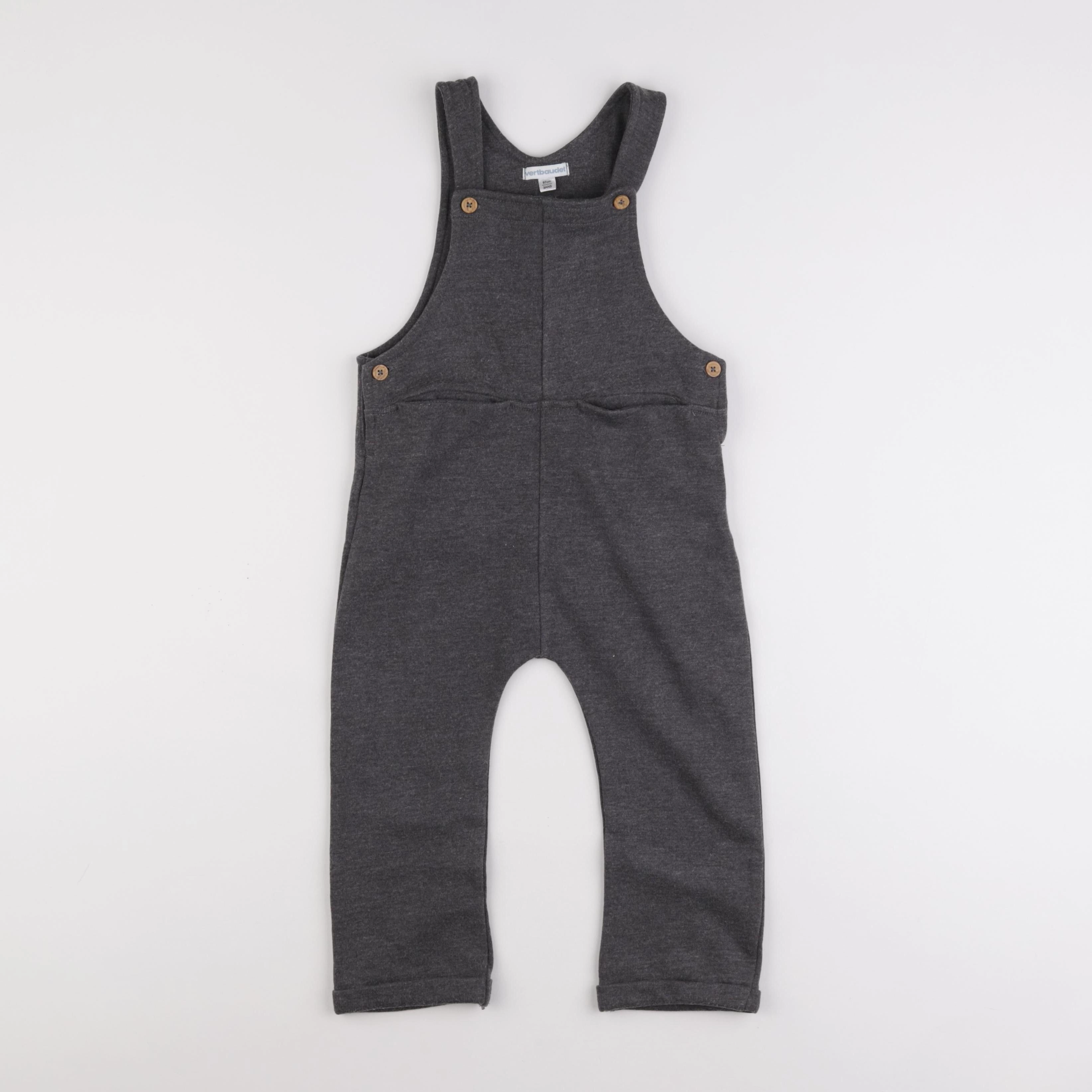 Vertbaudet - salopette gris - 3 ans