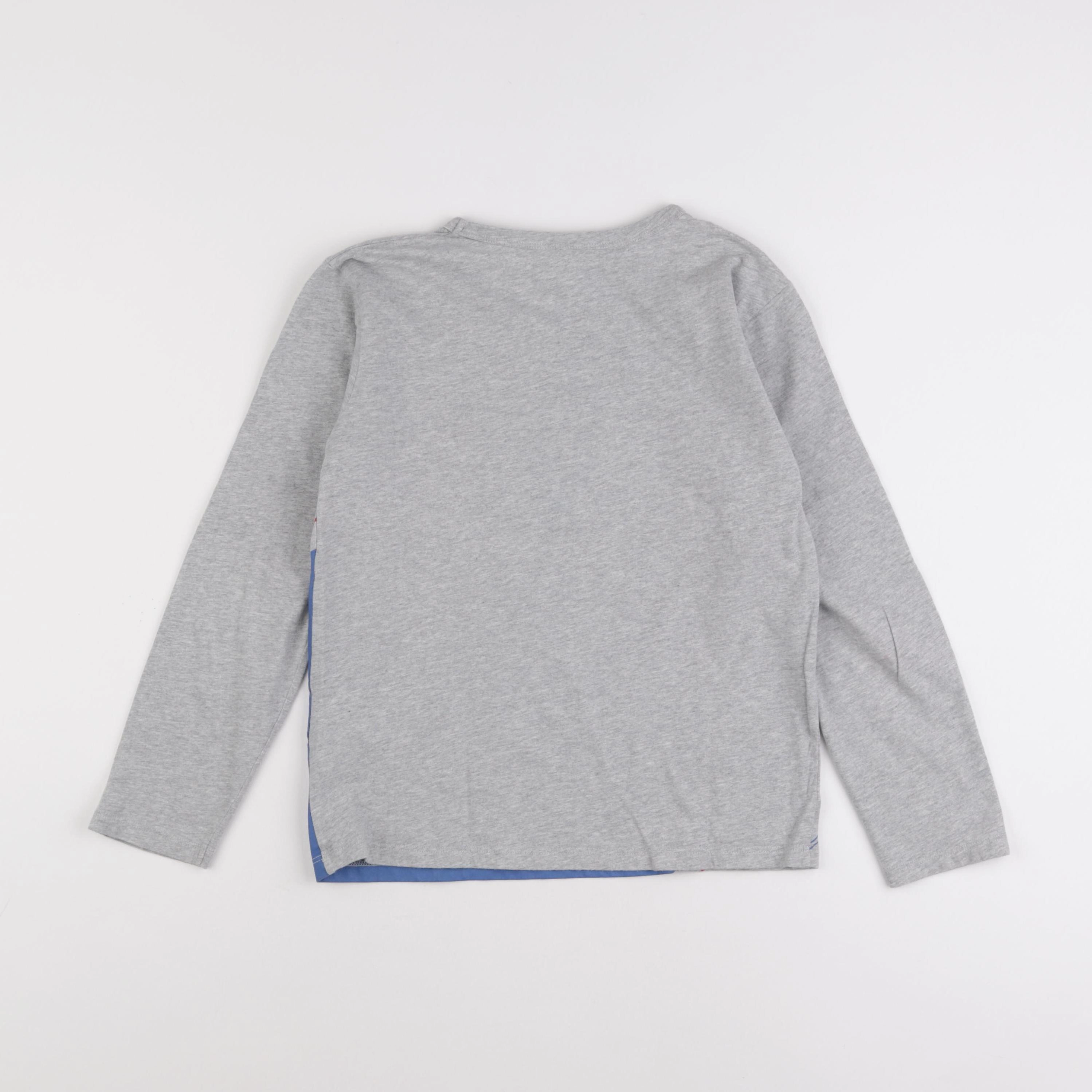 Bonton - tee-shirt gris, bleu - 10 ans