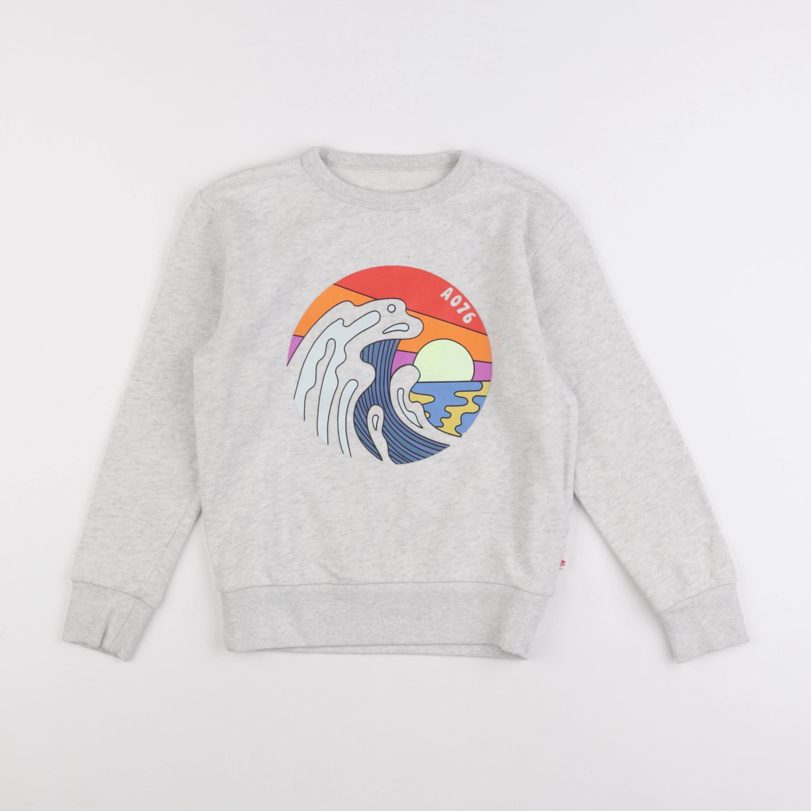 American Outfitters - sweat gris, multicolore - 8 ans