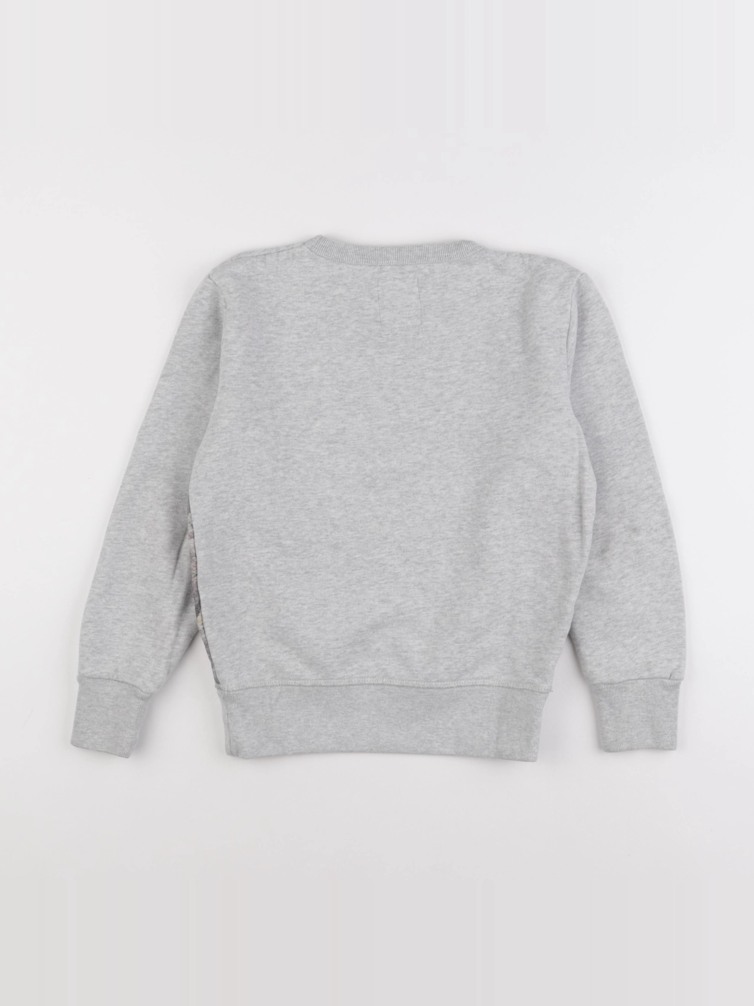 American Outfitters - sweat gris, bleu - 8 ans