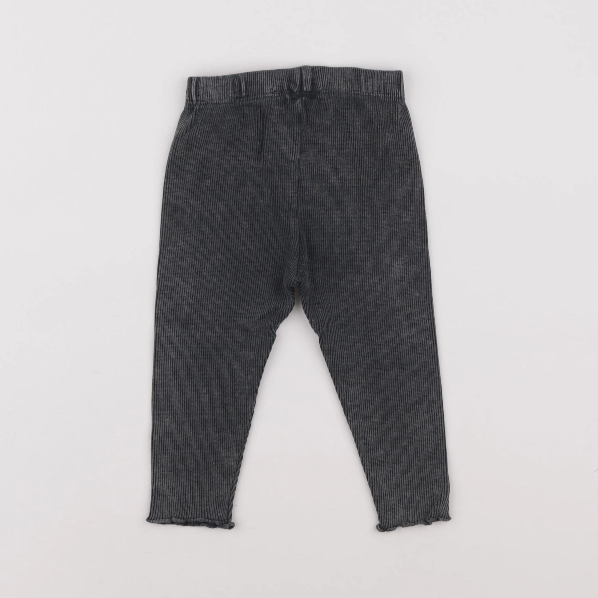 Zara - legging gris - 9/12 mois