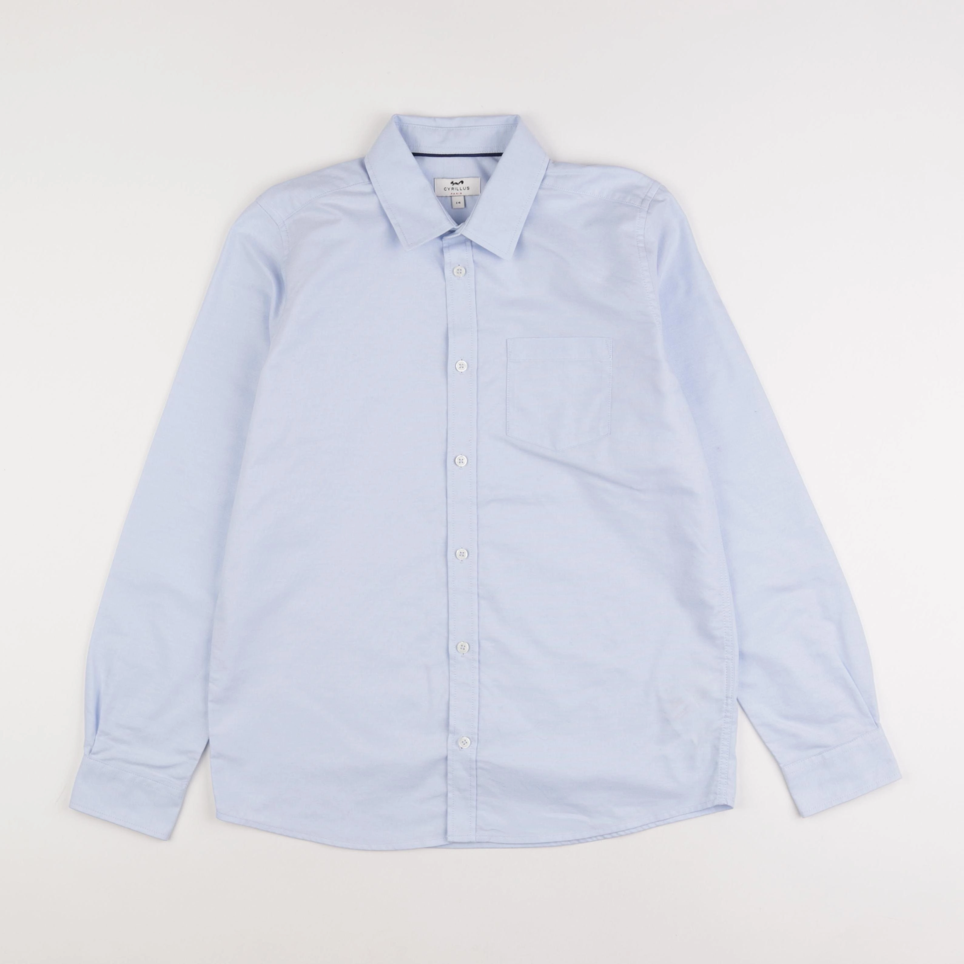 Cyrillus - chemise bleu - 14 ans